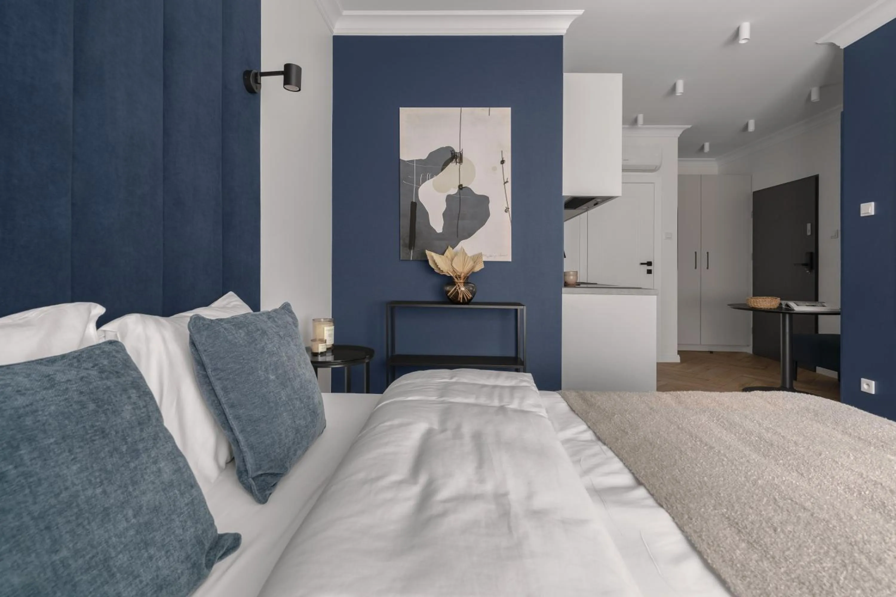 Bed in APARTIO ROOMS Gliwice