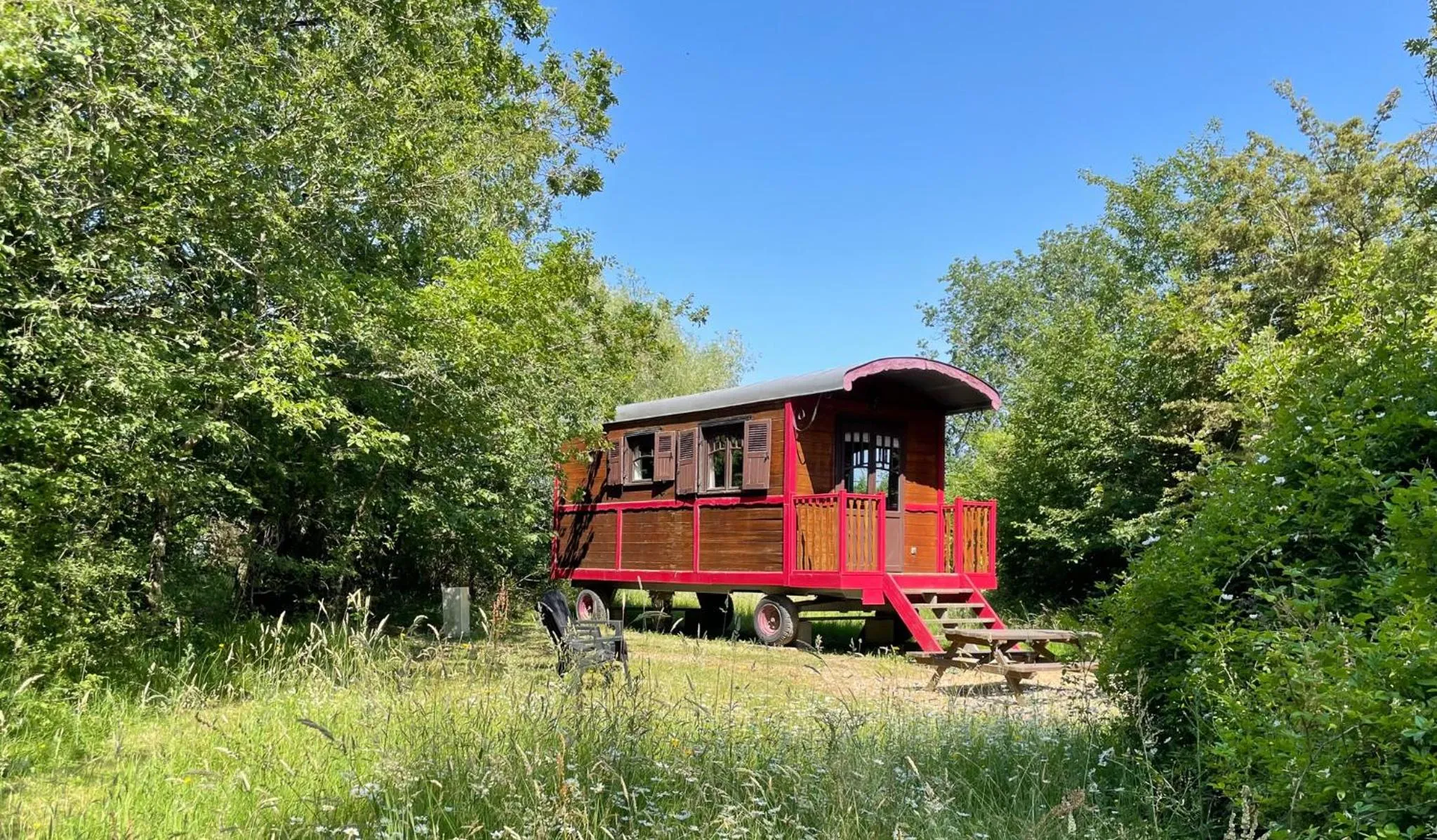Natural landscape in Domaine de la Grangée