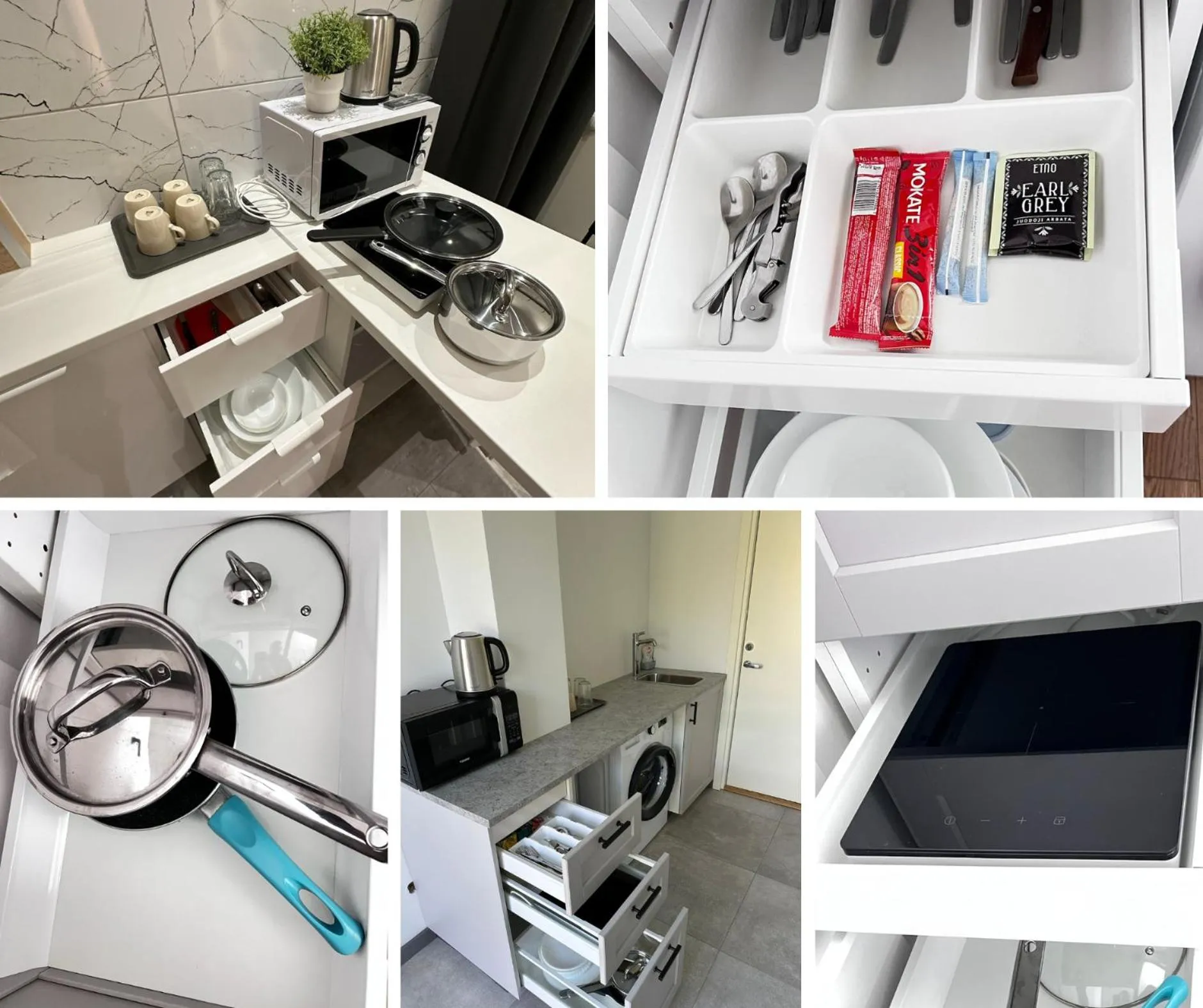 Kitchen or kitchenette in Tilzes Studio apartaments, Self check-in, Free parking, Comfort