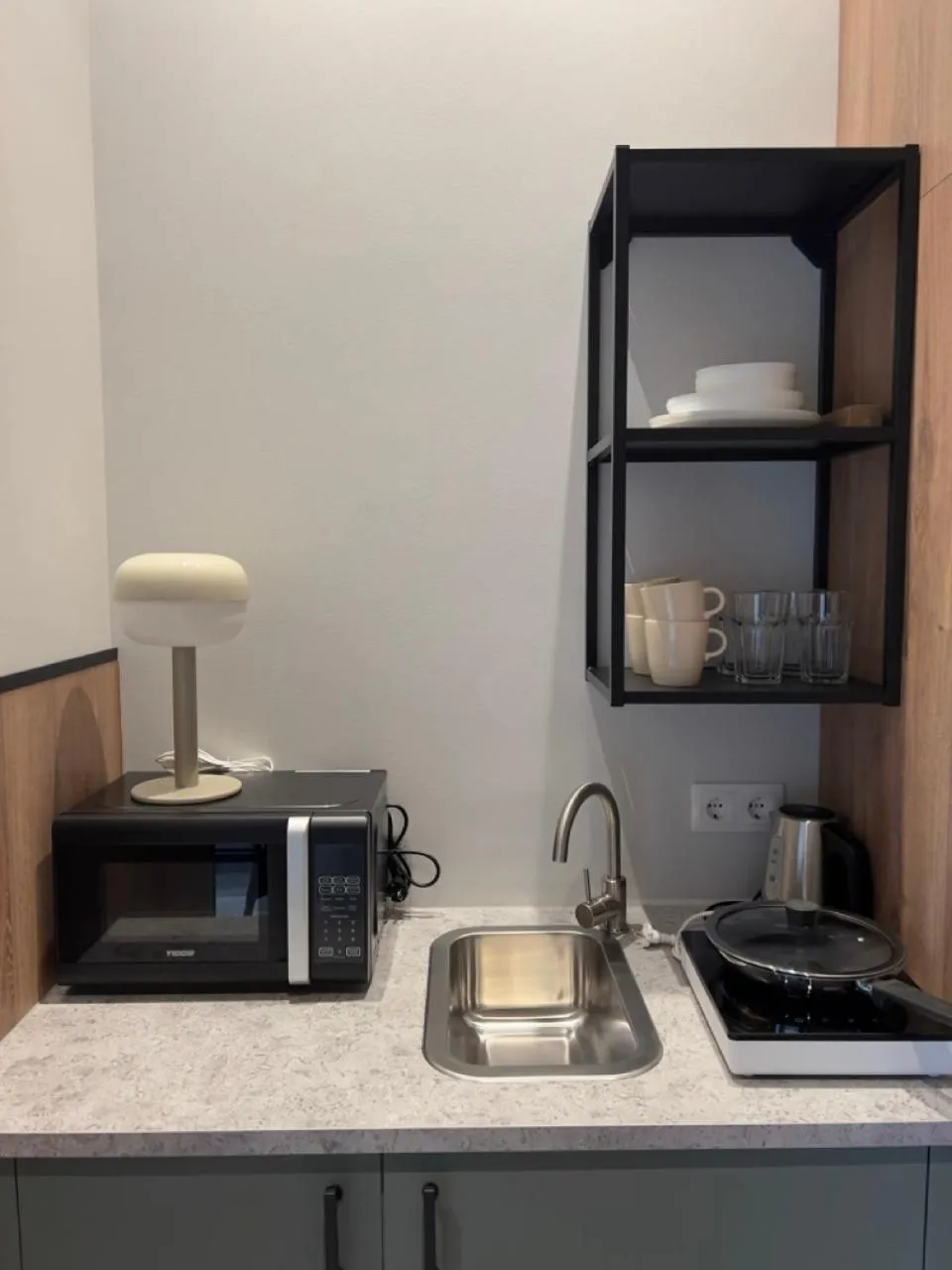 Kitchen or kitchenette in Tilzes Studio apartaments, Self check-in, Free parking, Comfort