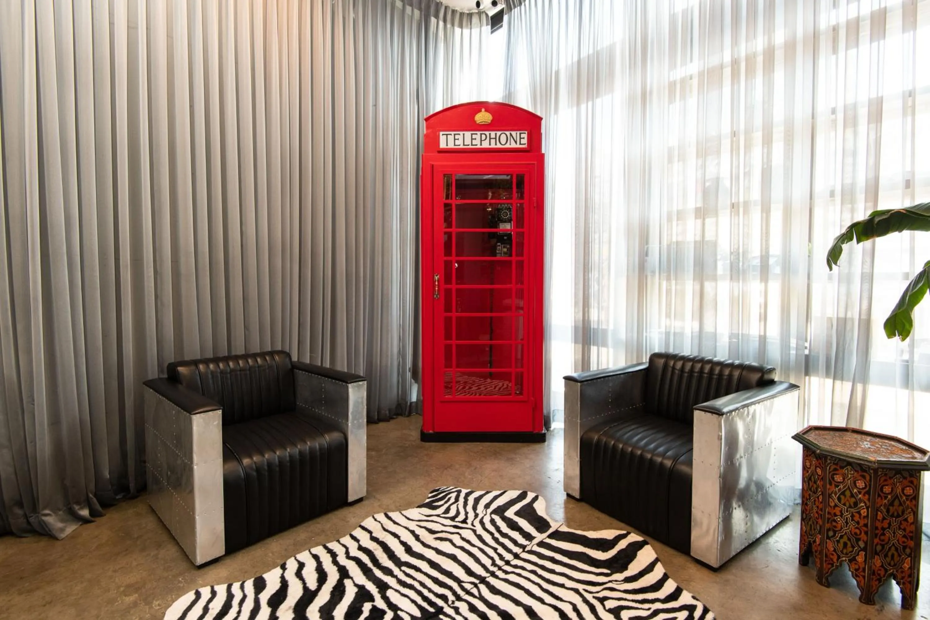 Seating area in DTLA Boutique Hotel