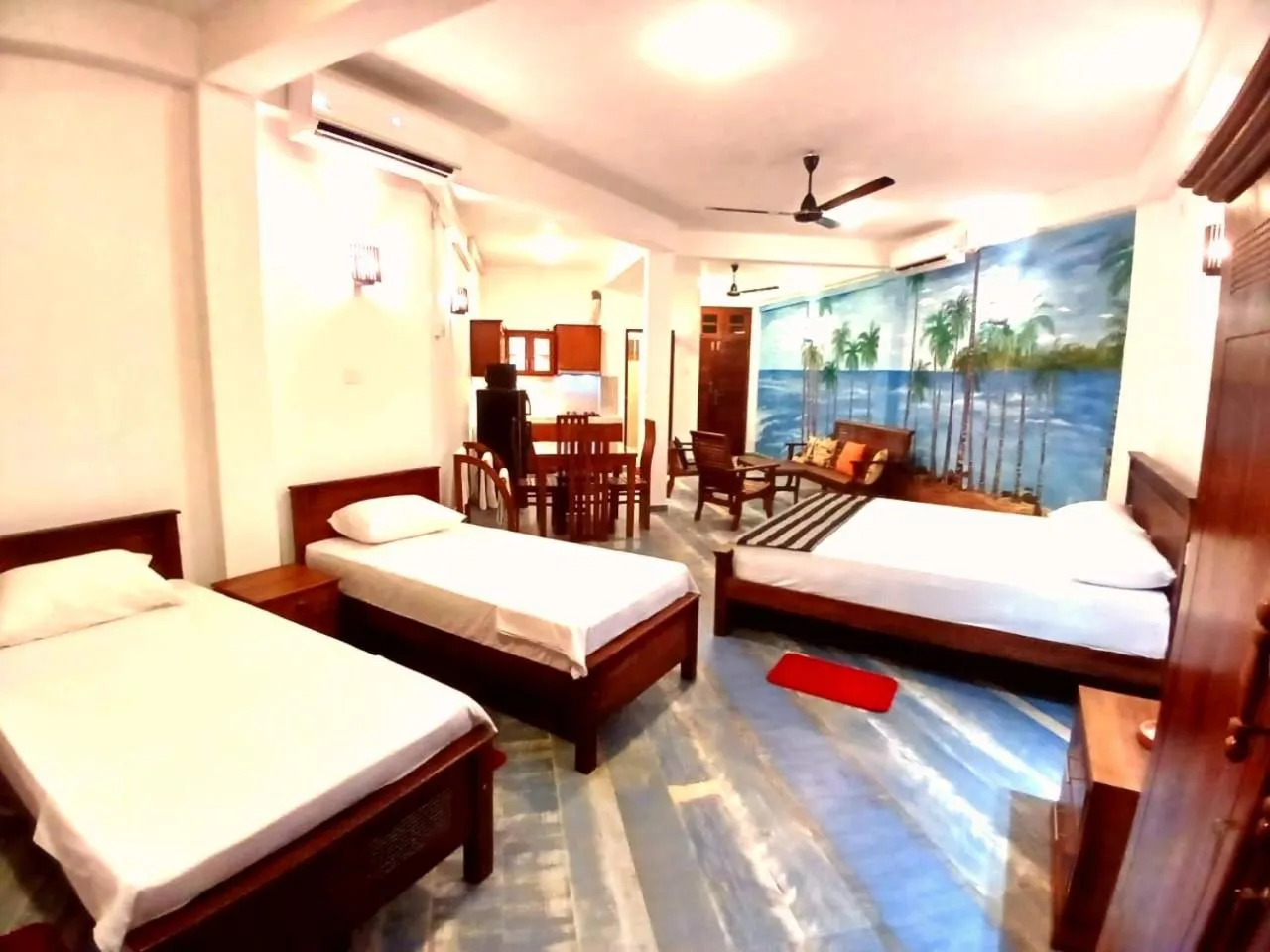 Bed in Sol Y Mar - Unawatuna