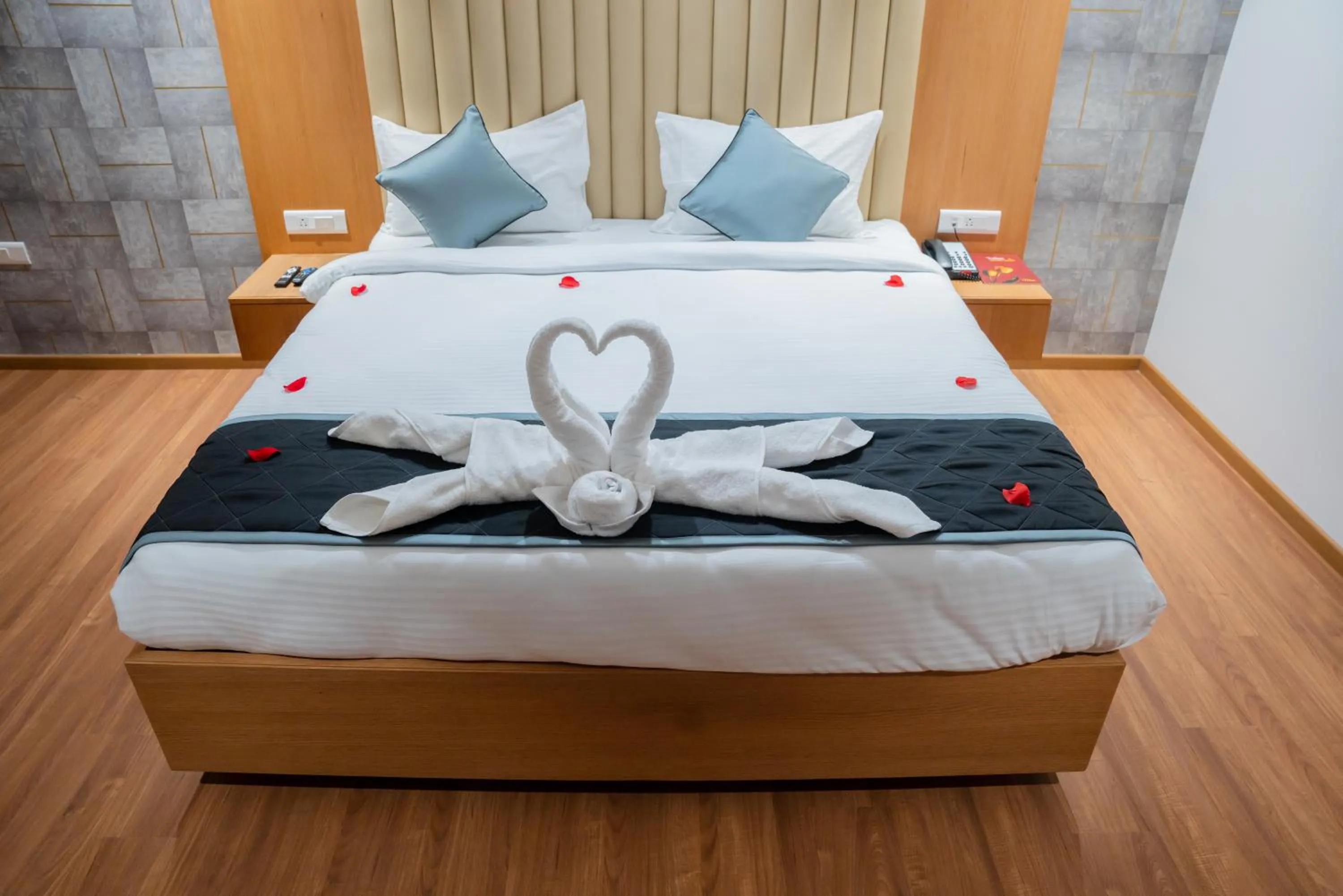 Bed in Hotel Tulips Grand