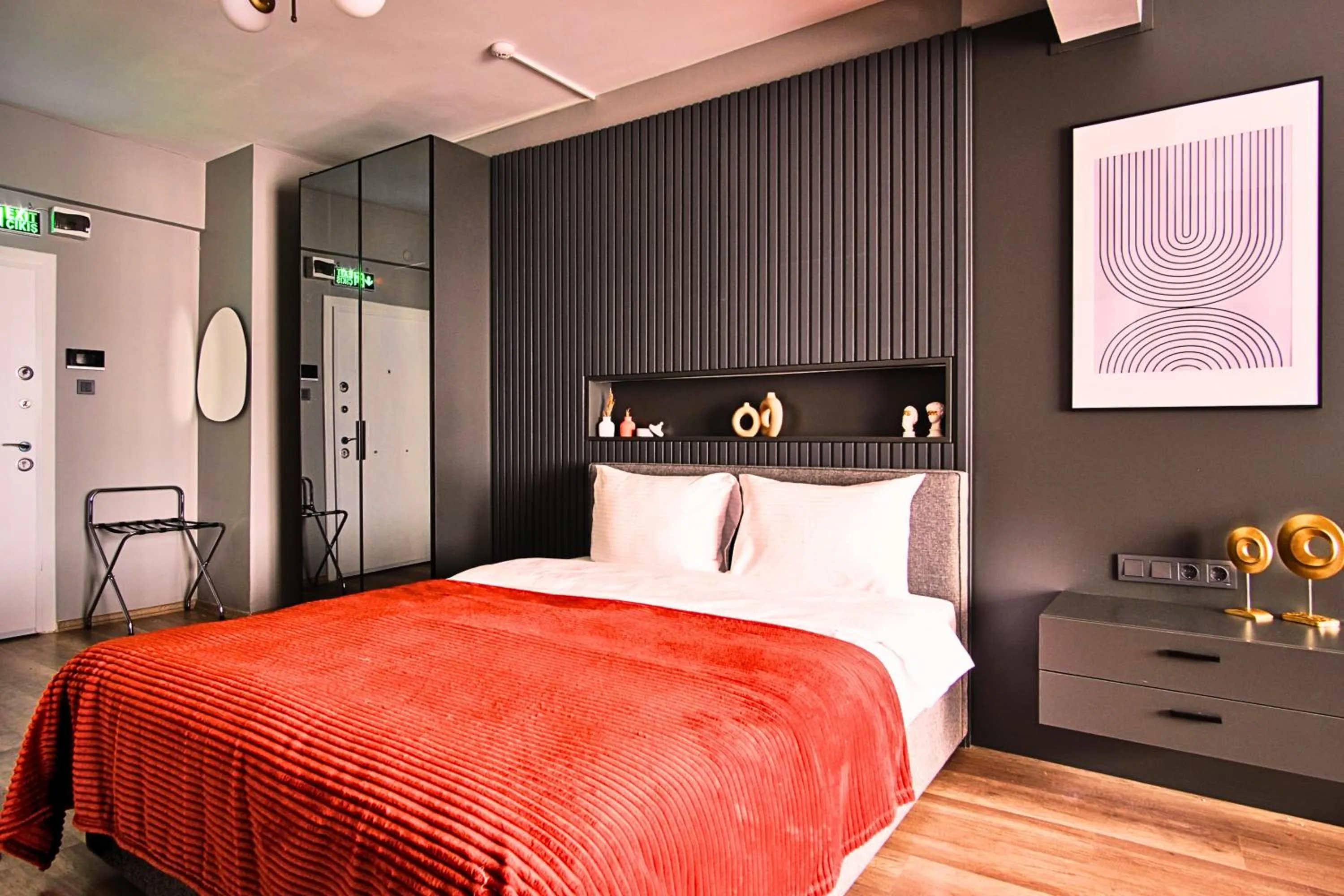 Bed in TAKS-INN Hotel