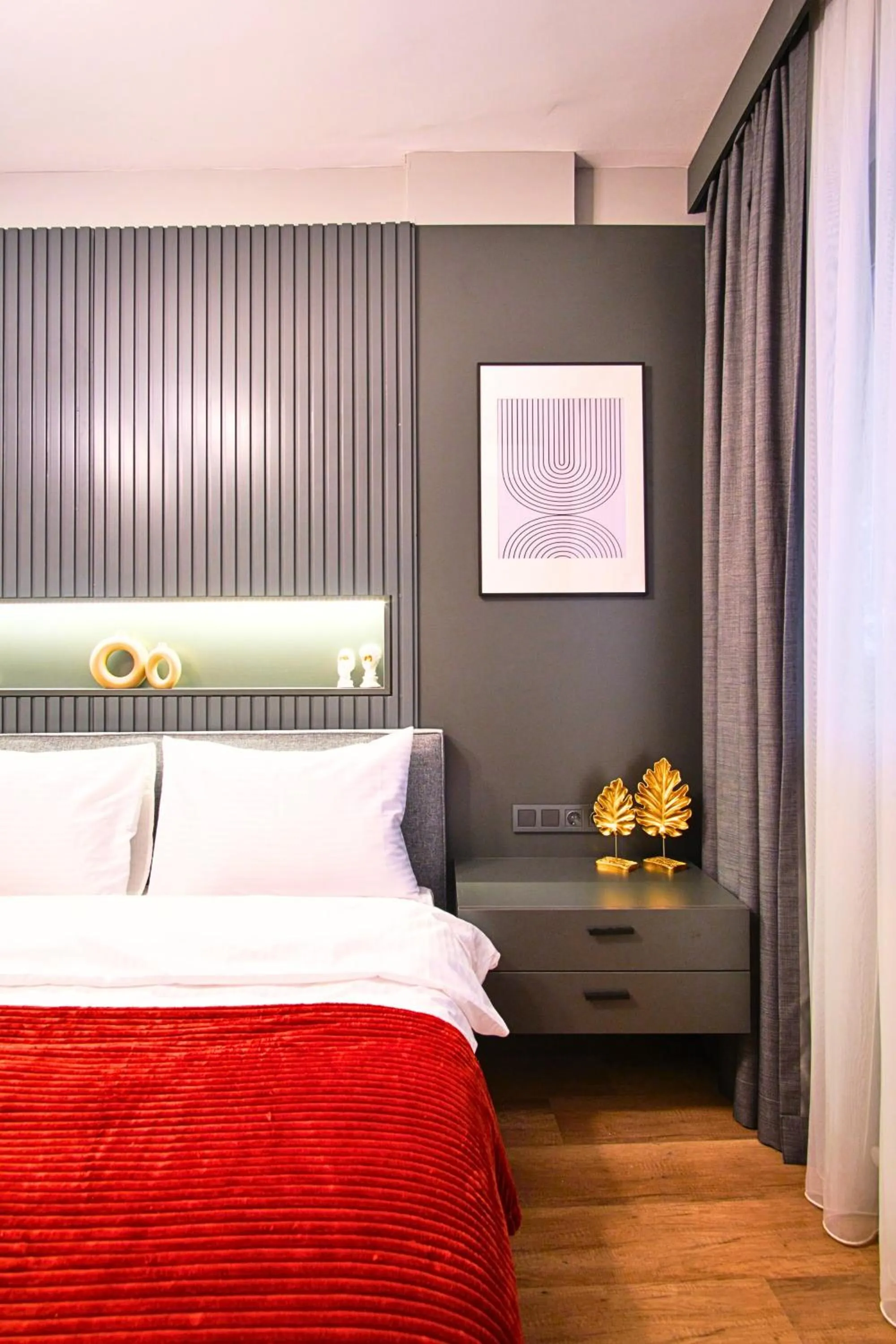 Bed in TAKS-INN Hotel