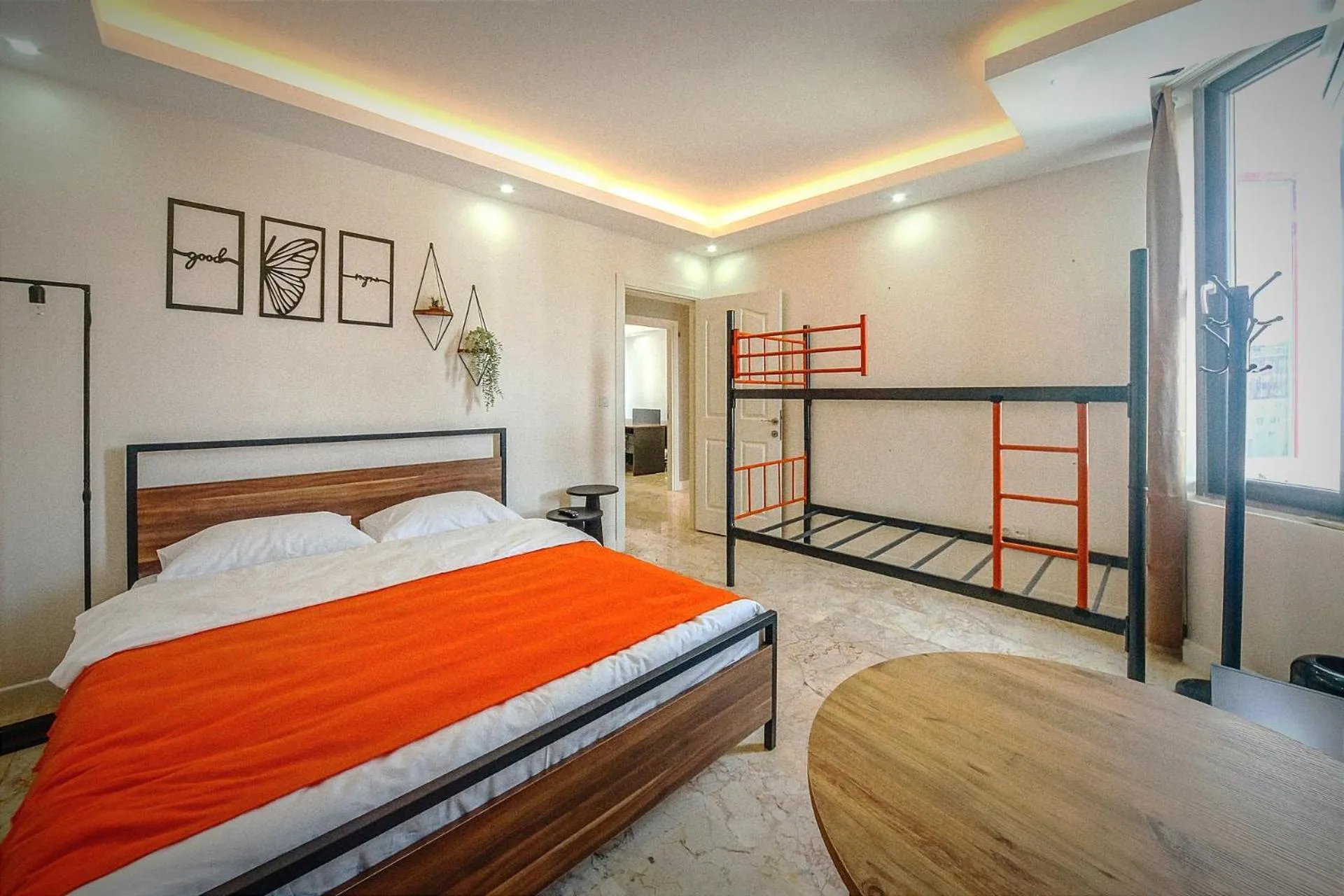 Bedroom, Bed in Manu Startup House