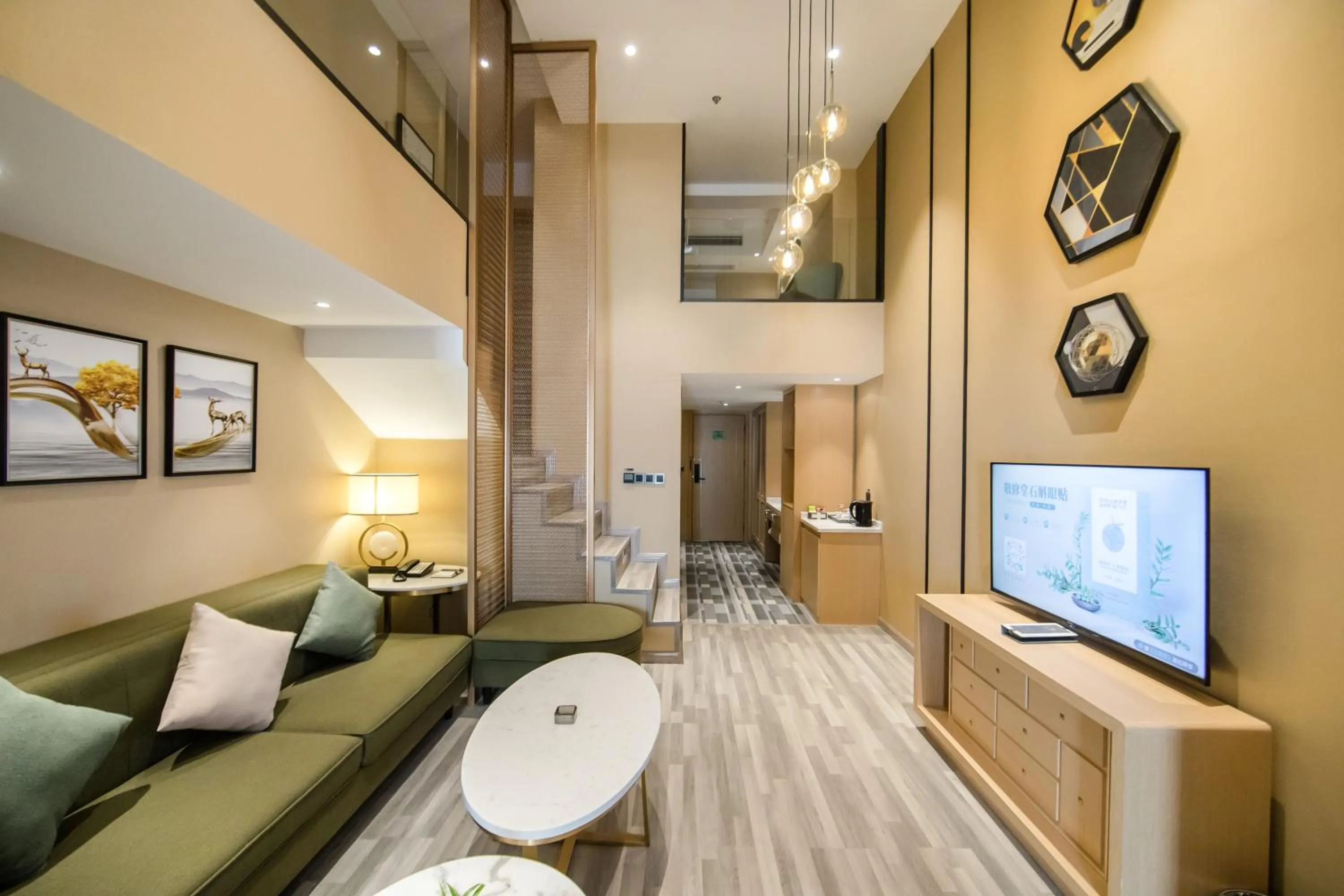 Seating area in Hilmanhomeful Hotel - Caijia Subway Station