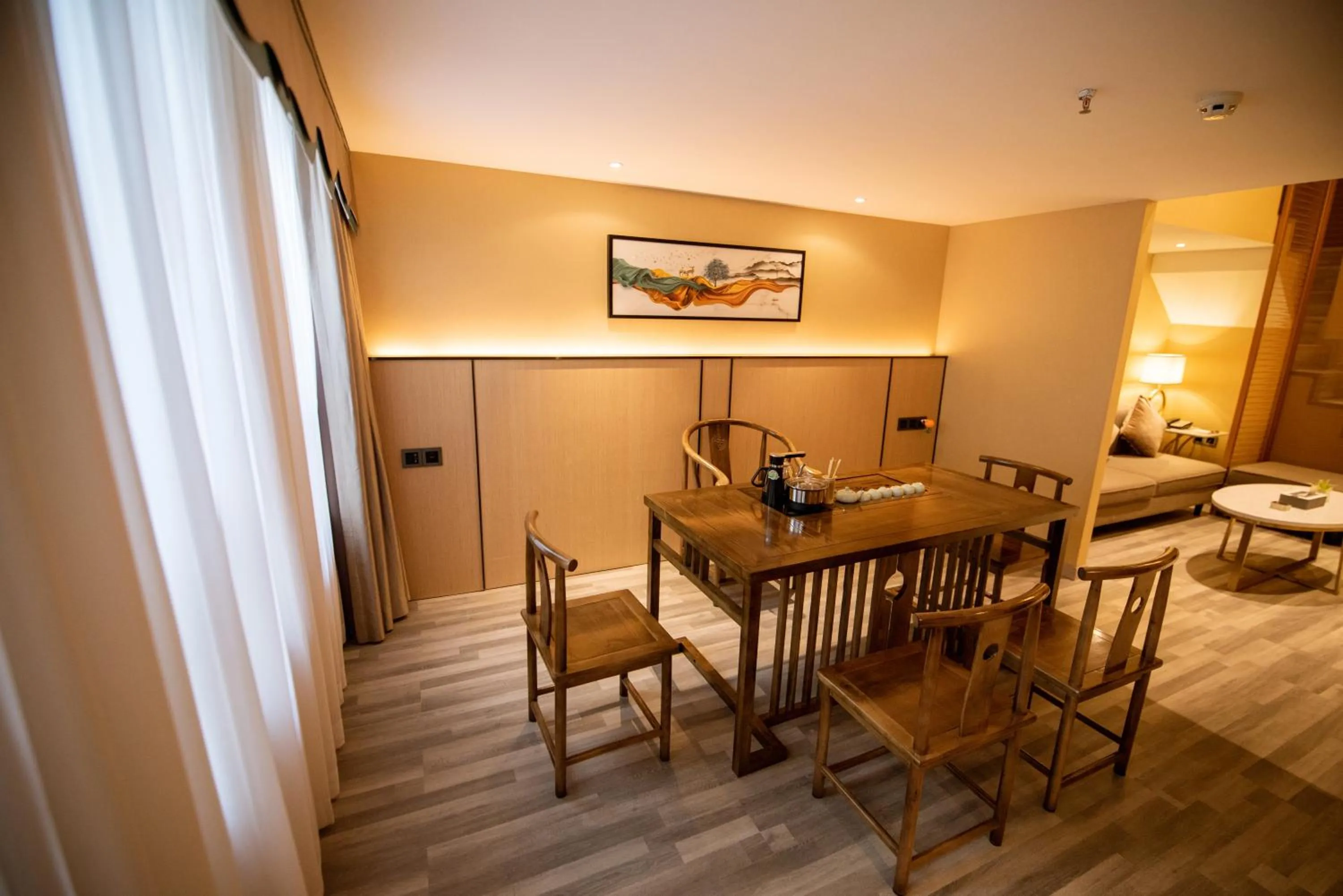 Seating area in Hilmanhomeful Hotel - Caijia Subway Station