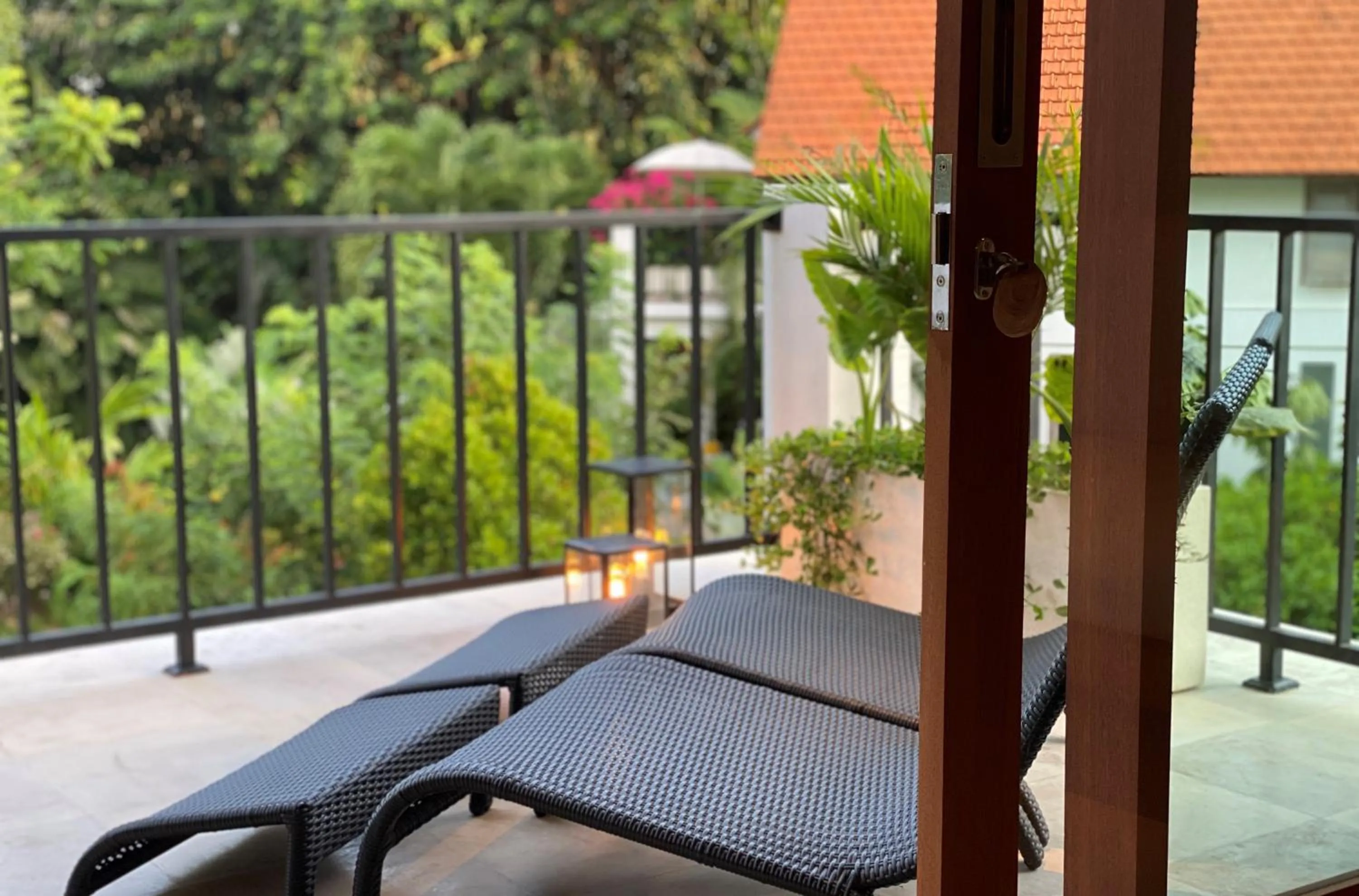 Balcony/Terrace in The White Villas Ubud