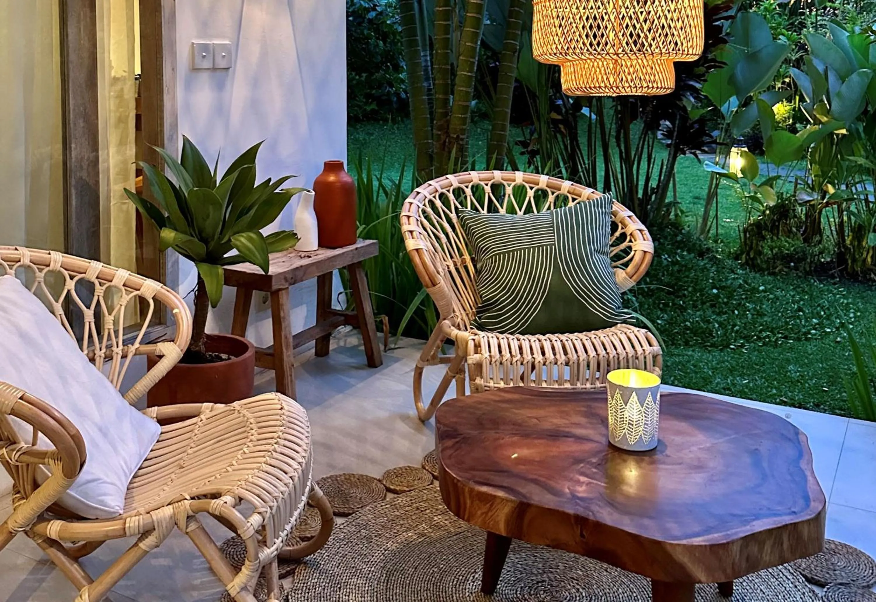 Balcony/Terrace in The White Villas Ubud
