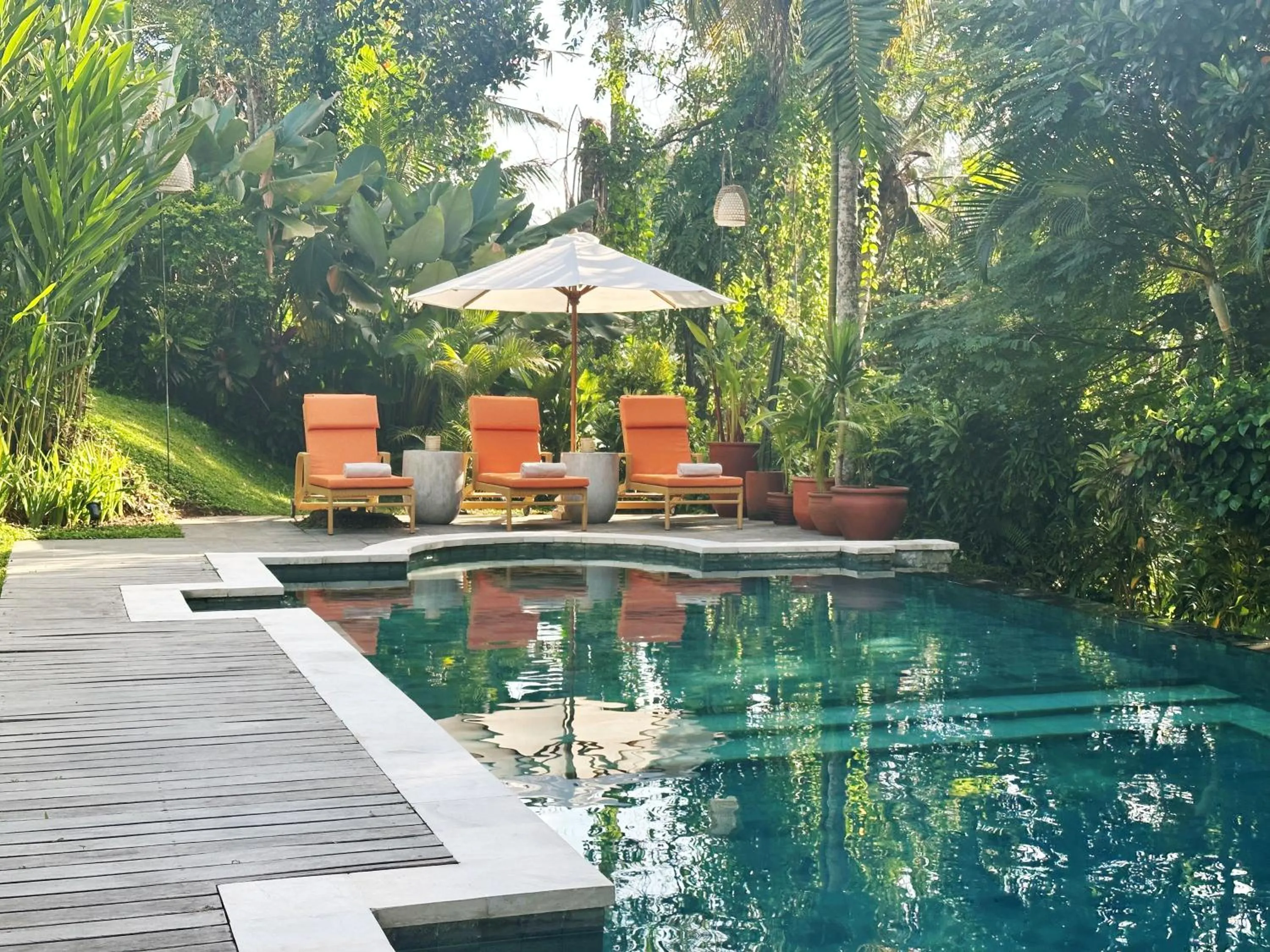 Swimming pool in The White Villas Ubud