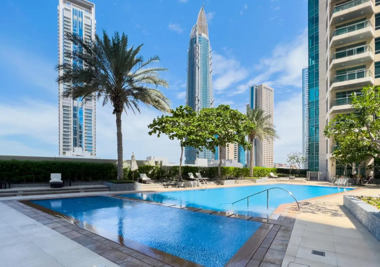 Swimming pool in Close to Dubai Mall -Dazzling 1BR in Loft West