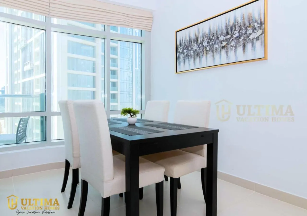 Dining area in Close to Dubai Mall -Dazzling 1BR in Loft West