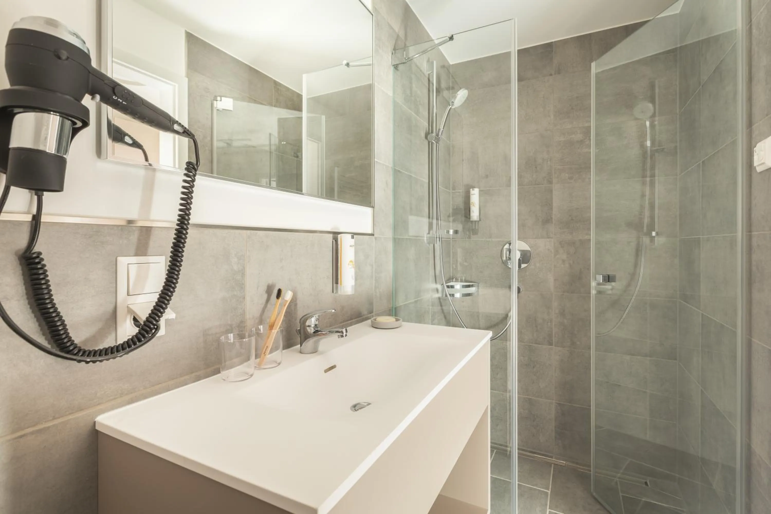 Shower in Candlewood Suites Berlin Airport by IHG