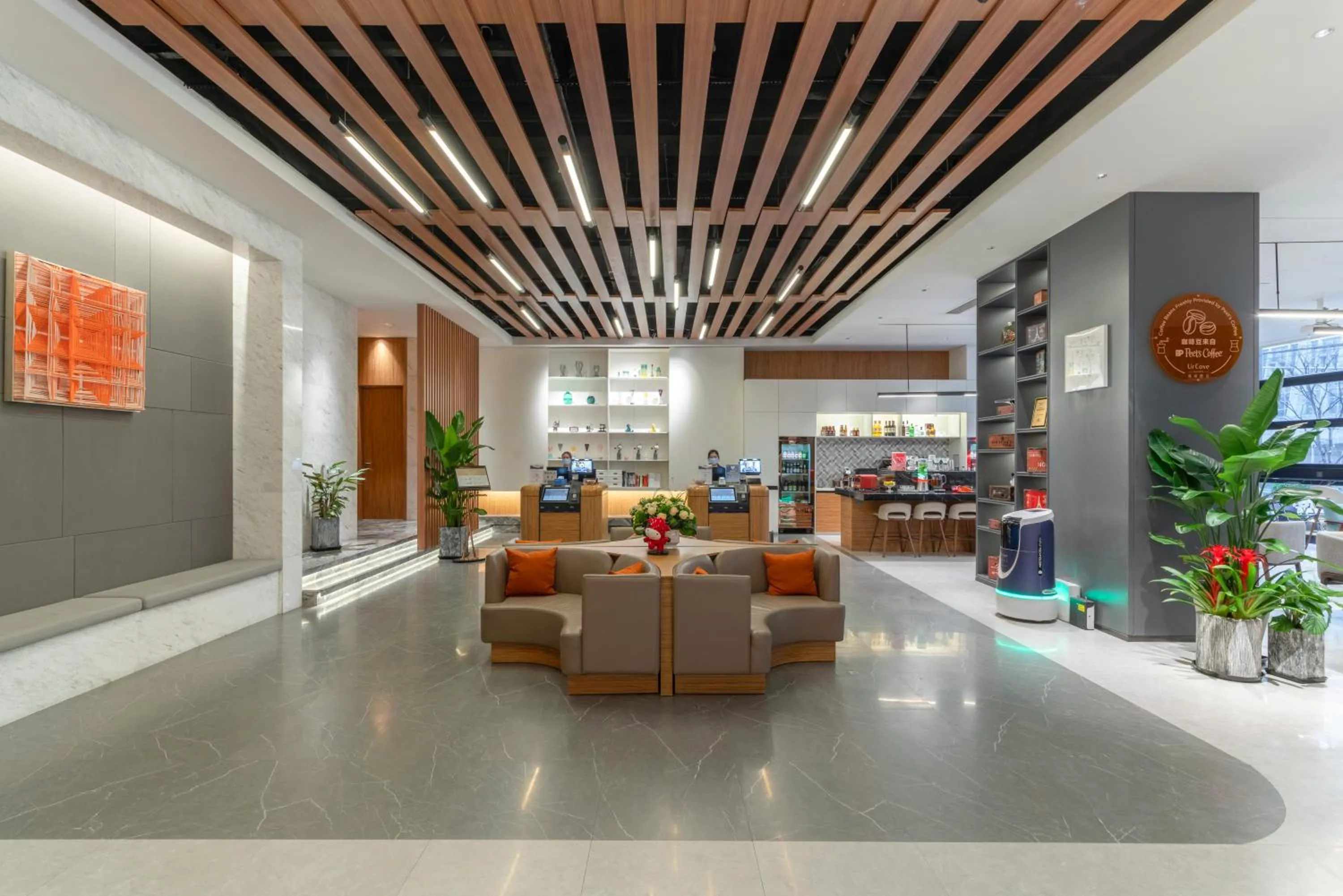 Seating area in Urcove by HYATT Shanghai Wujiaochang