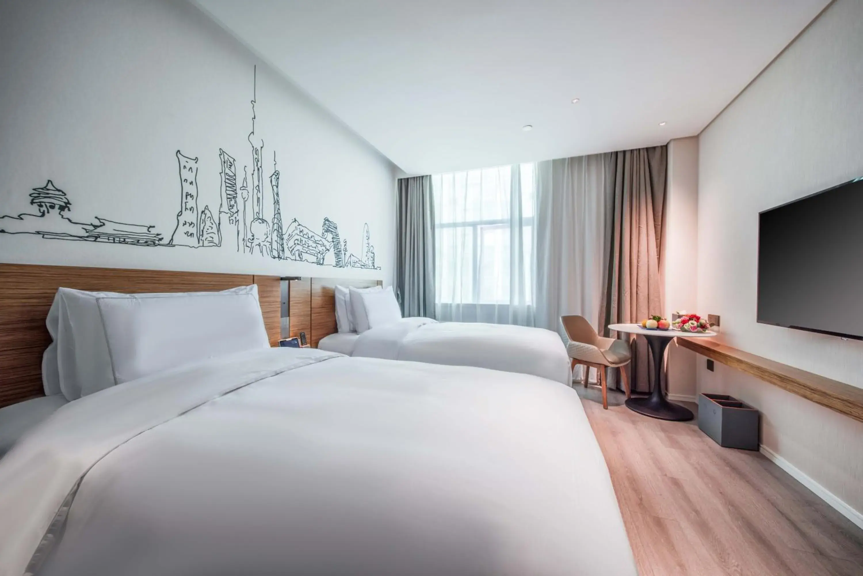 Superior Twin Room in Urcove by HYATT Shanghai Wujiaochang Superior Twin Room in Urcove by HYATT Shanghai Wujiaochang