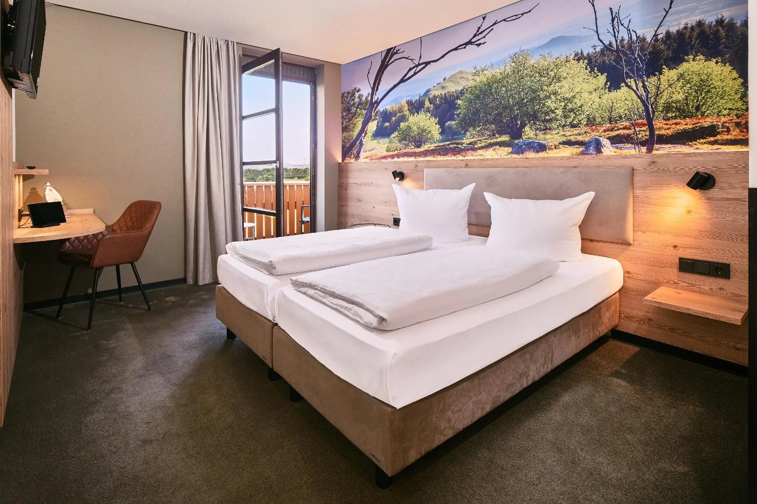 Photo of the whole room, Bed in Hotel Berghof