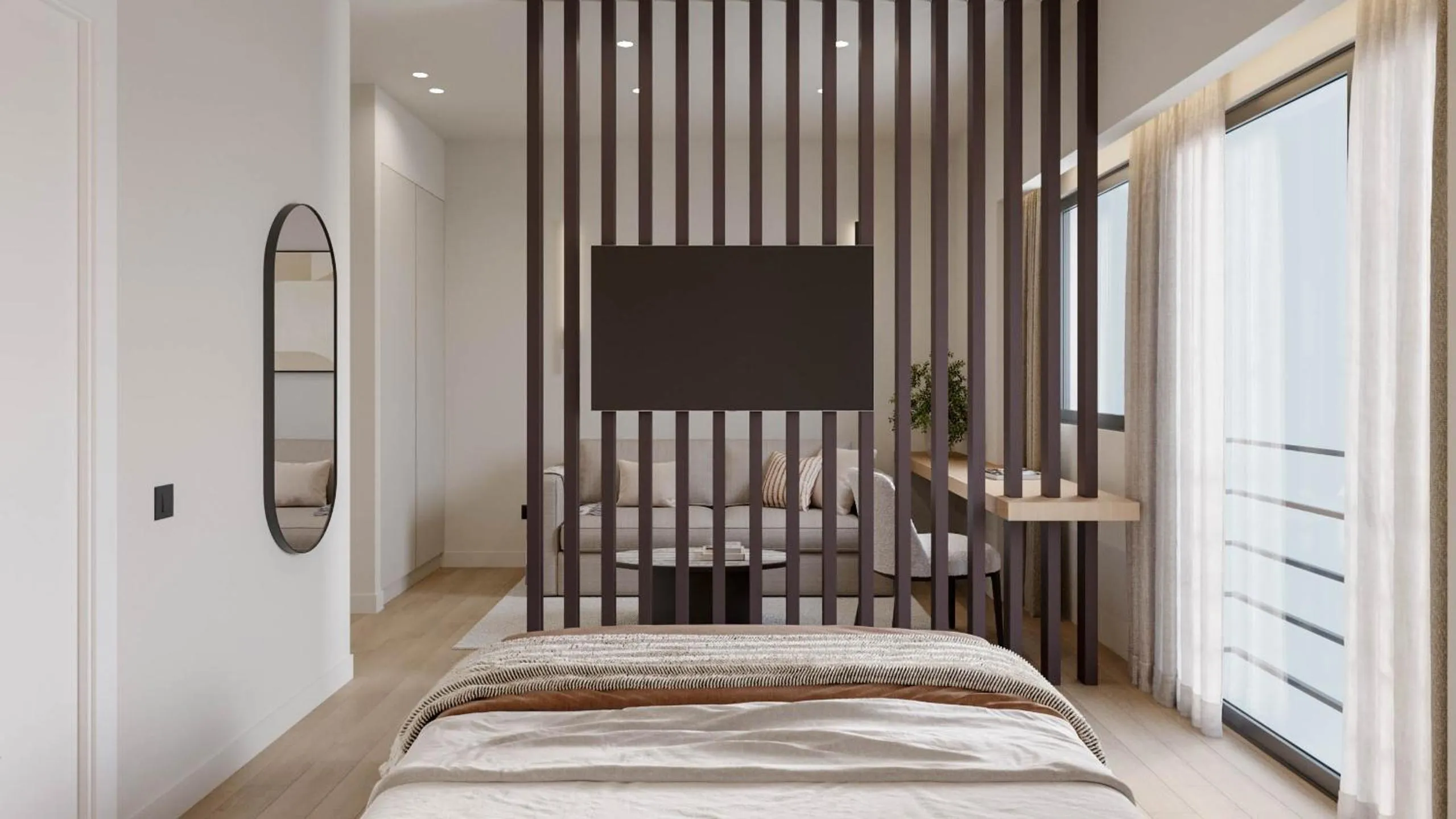 Bedroom, Bed in Athesense Suites