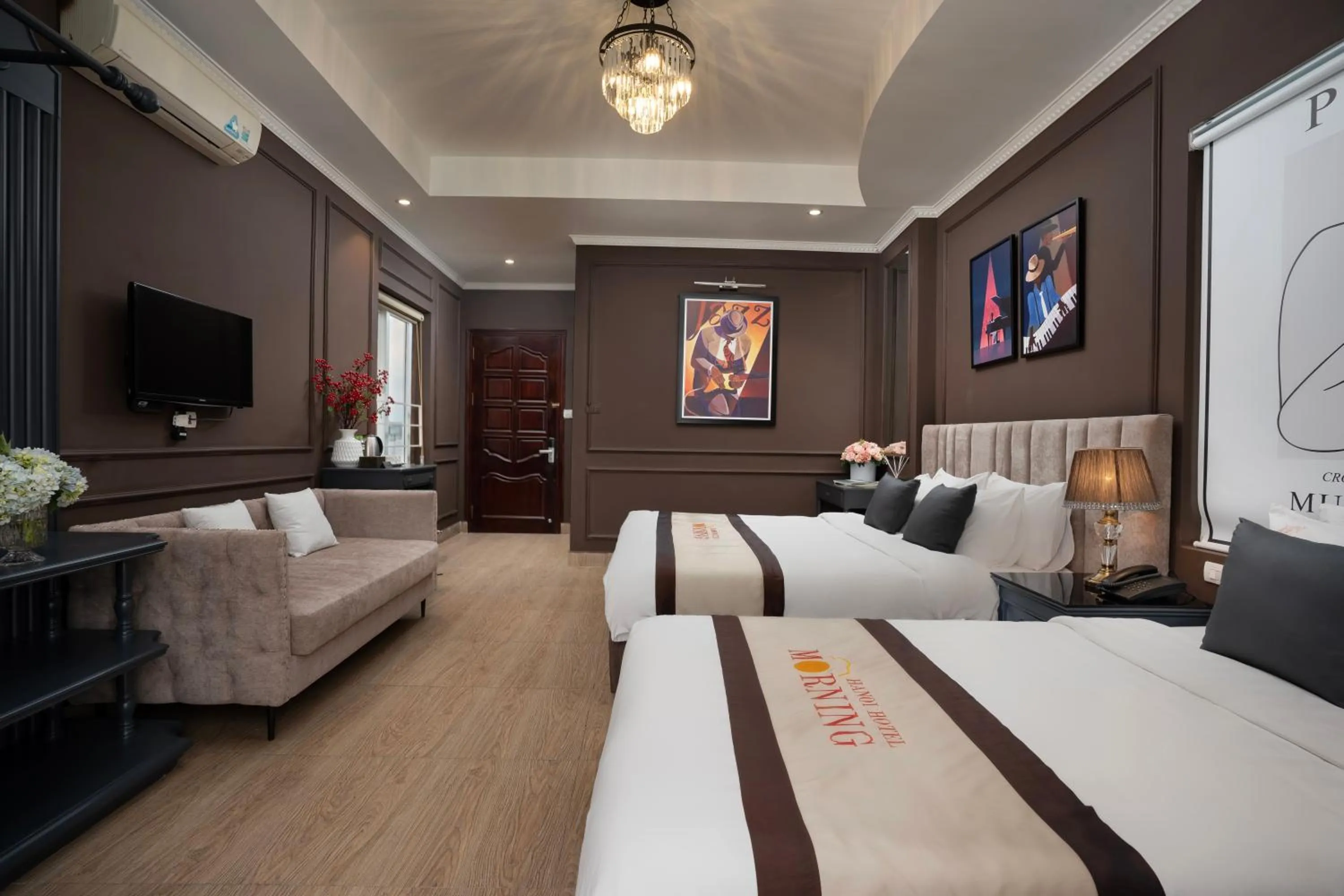 Photo of the whole room in Hanoi Morning Hotel