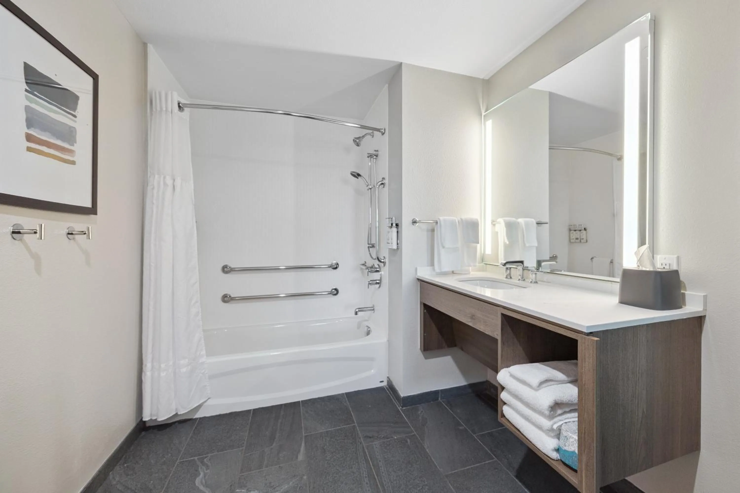 Shower in Staybridge Suites Sacramento Woodland by IHG