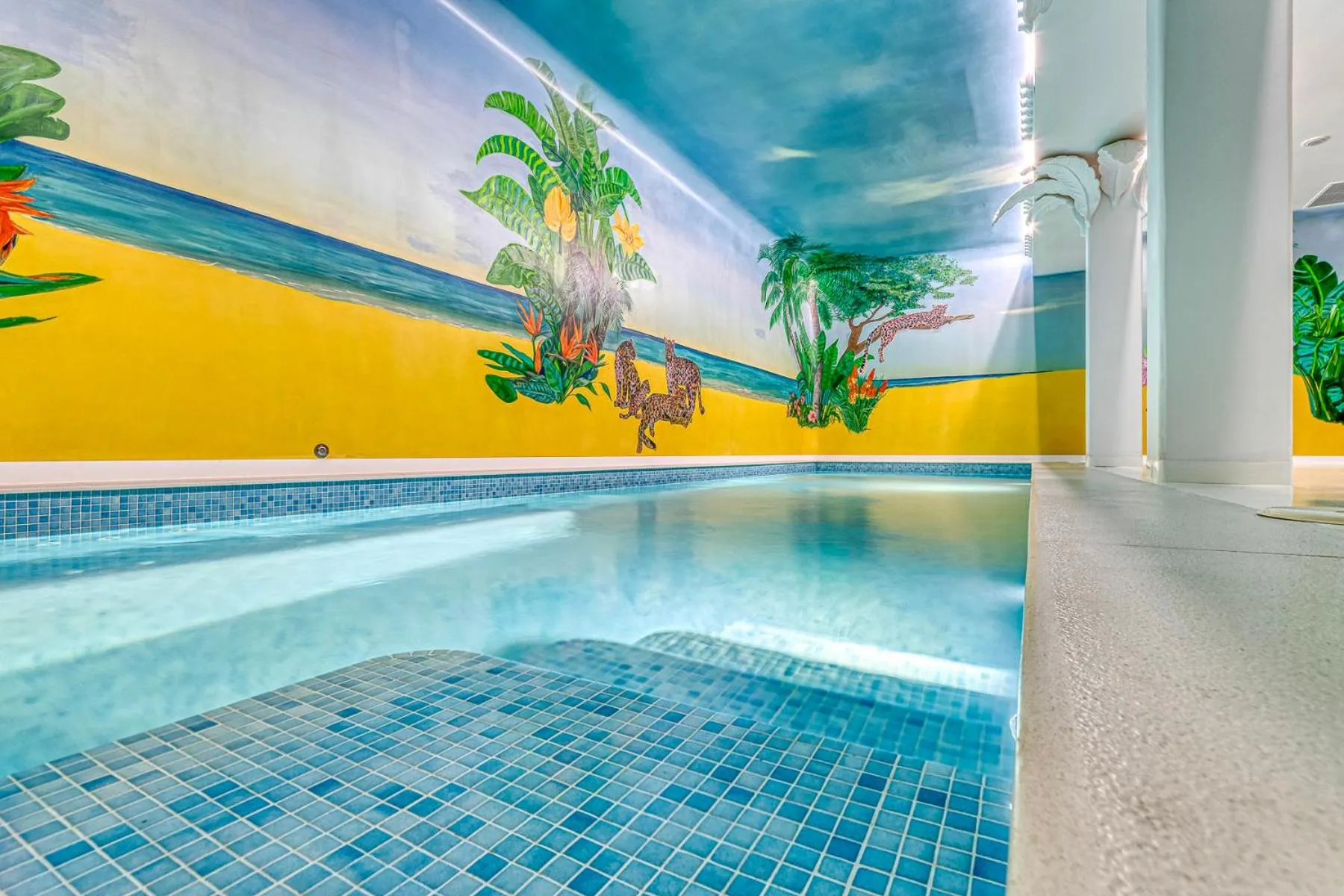 Swimming pool in The Pink Elephant Hotel