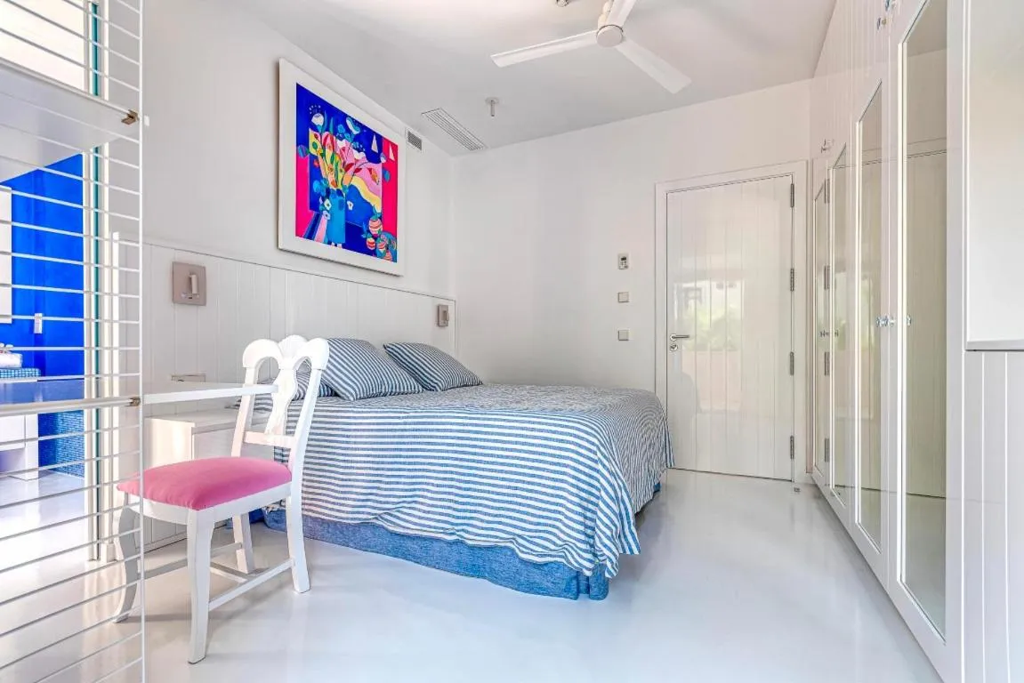 Bed in The Pink Elephant Hotel