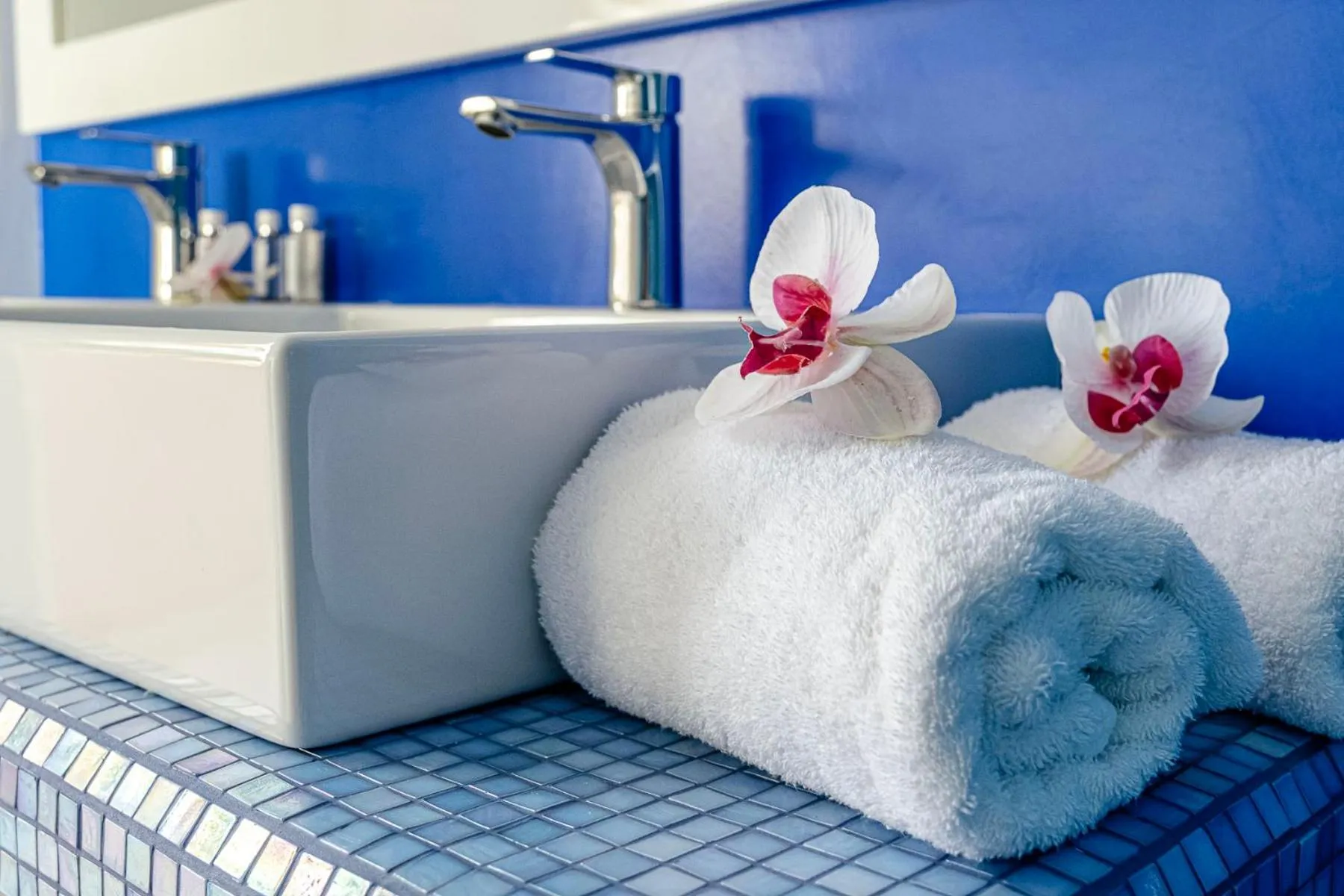 Bed in The Pink Elephant Hotel