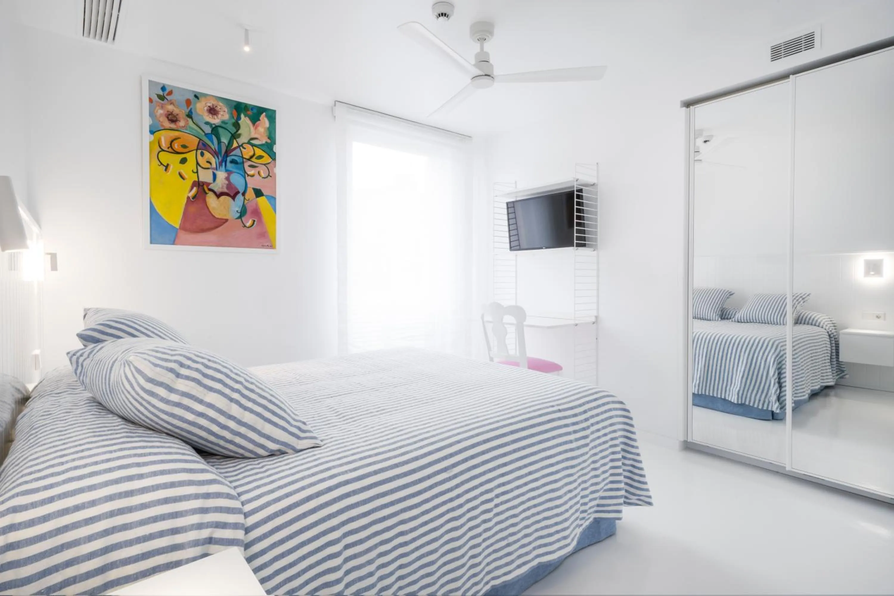 Bed in The Pink Elephant Hotel