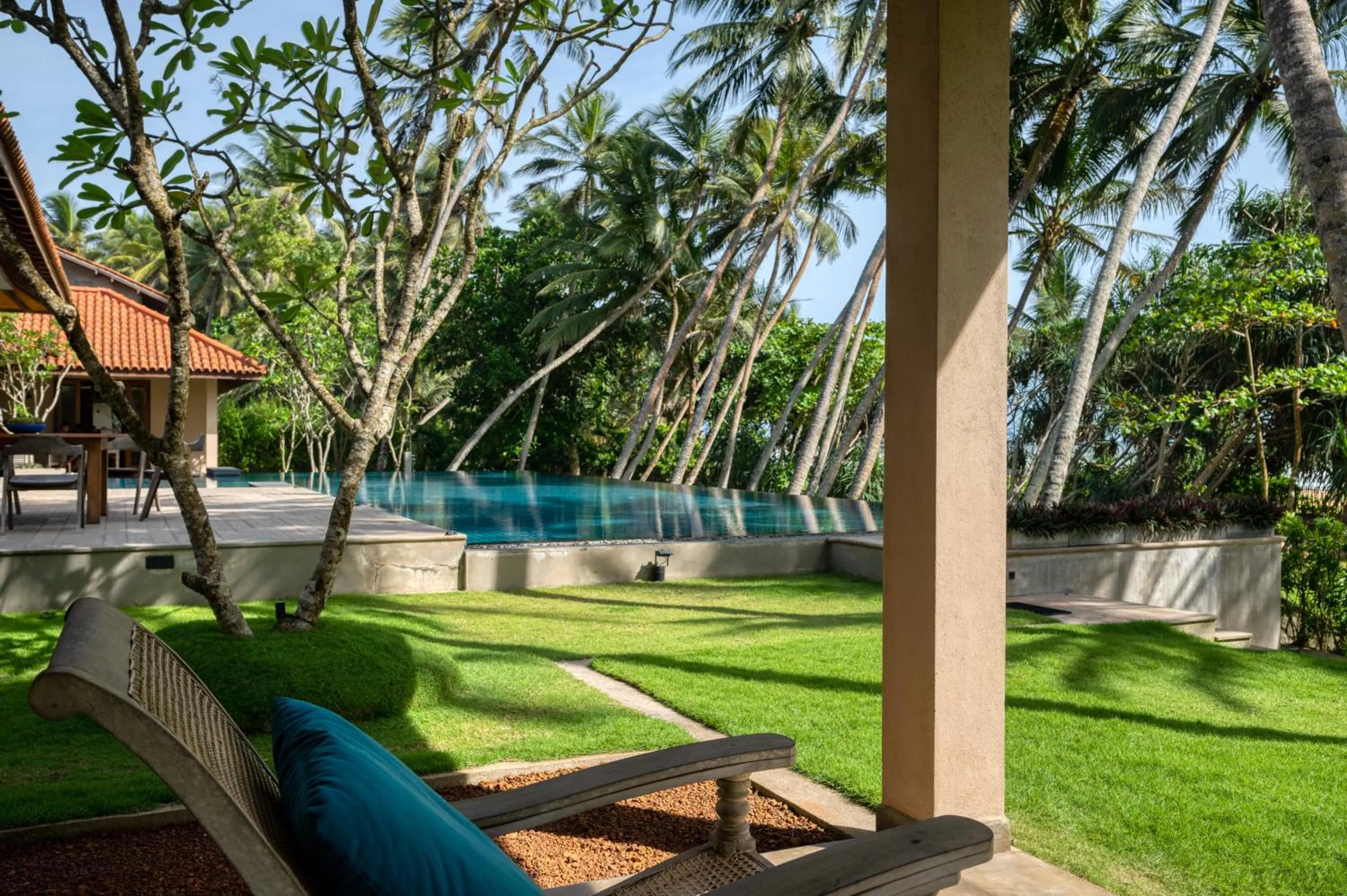 Pool view in Kirana - A Santani Villa, Bentota