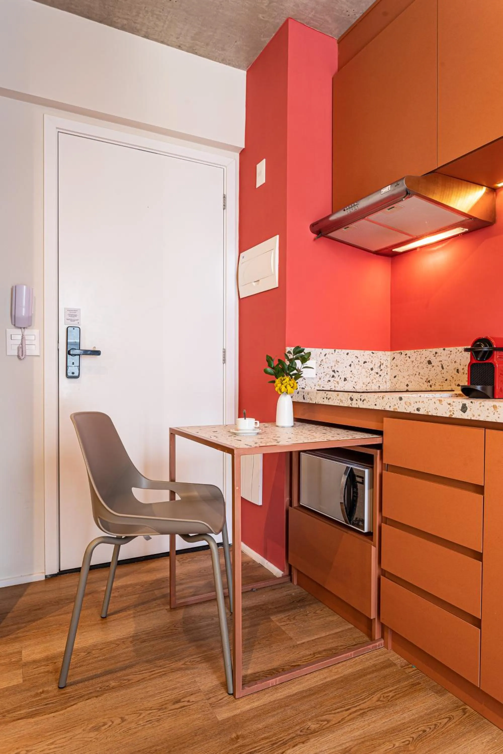 Kitchen or kitchenette in Next Paulista by Viva - Apartamentos completos ao lado da Av Paulista e MASP