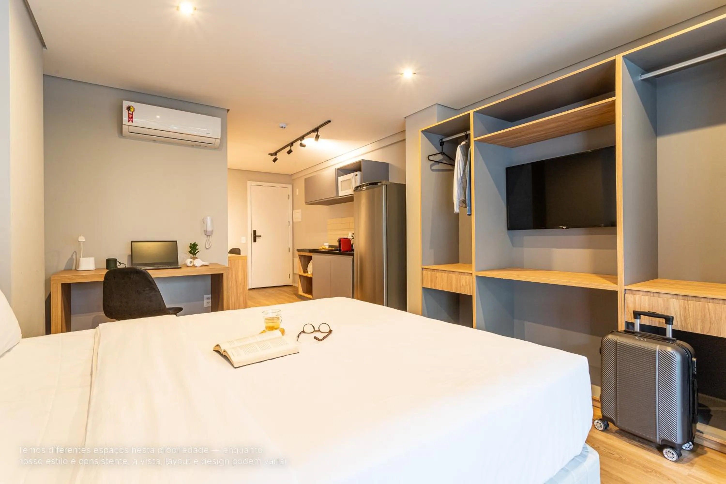 TV and multimedia, Bed in Next Paulista by Viva - Apartamentos completos ao lado da Av Paulista e MASP