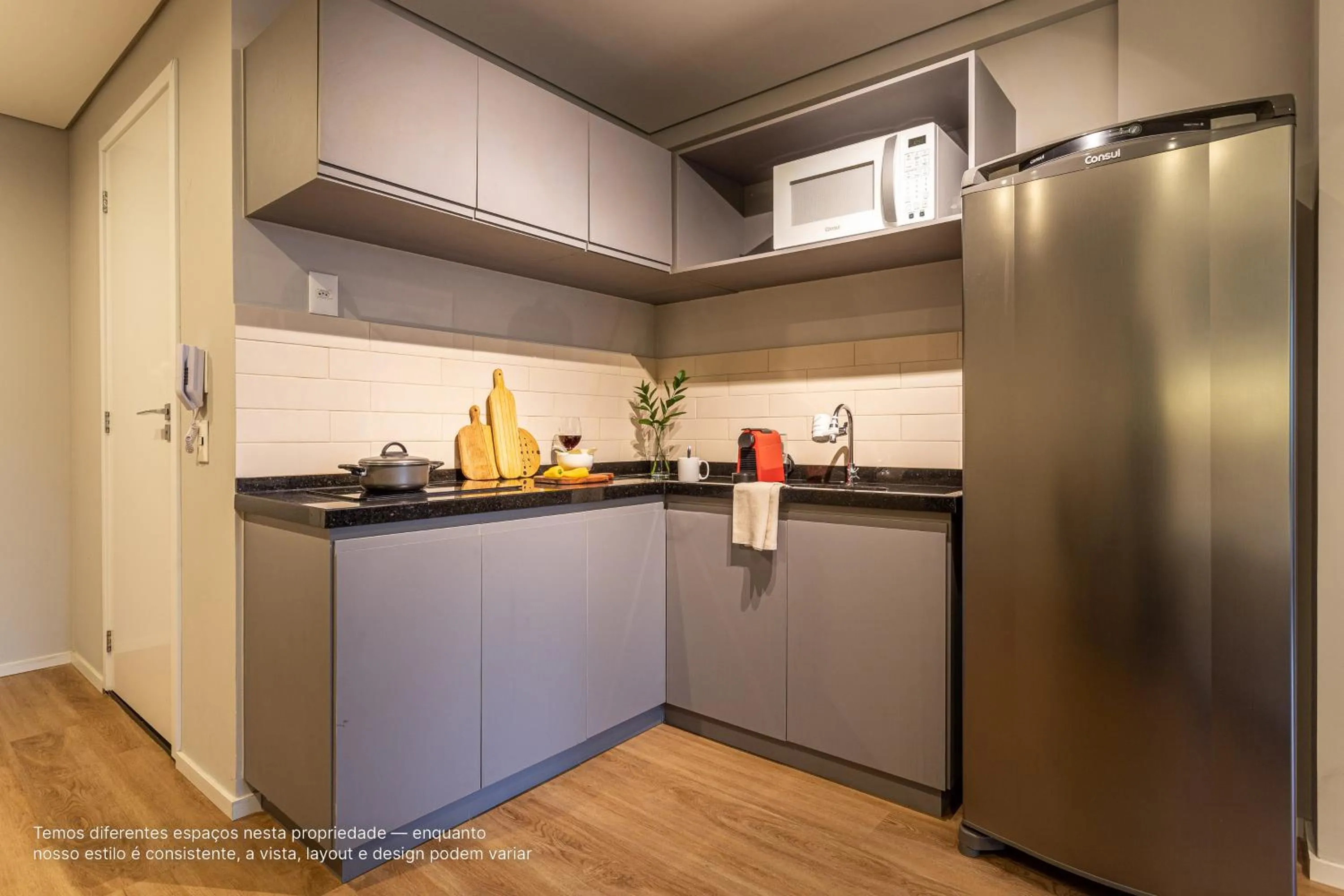 Kitchen or kitchenette in Next Paulista by Viva - Apartamentos completos ao lado da Av Paulista e MASP