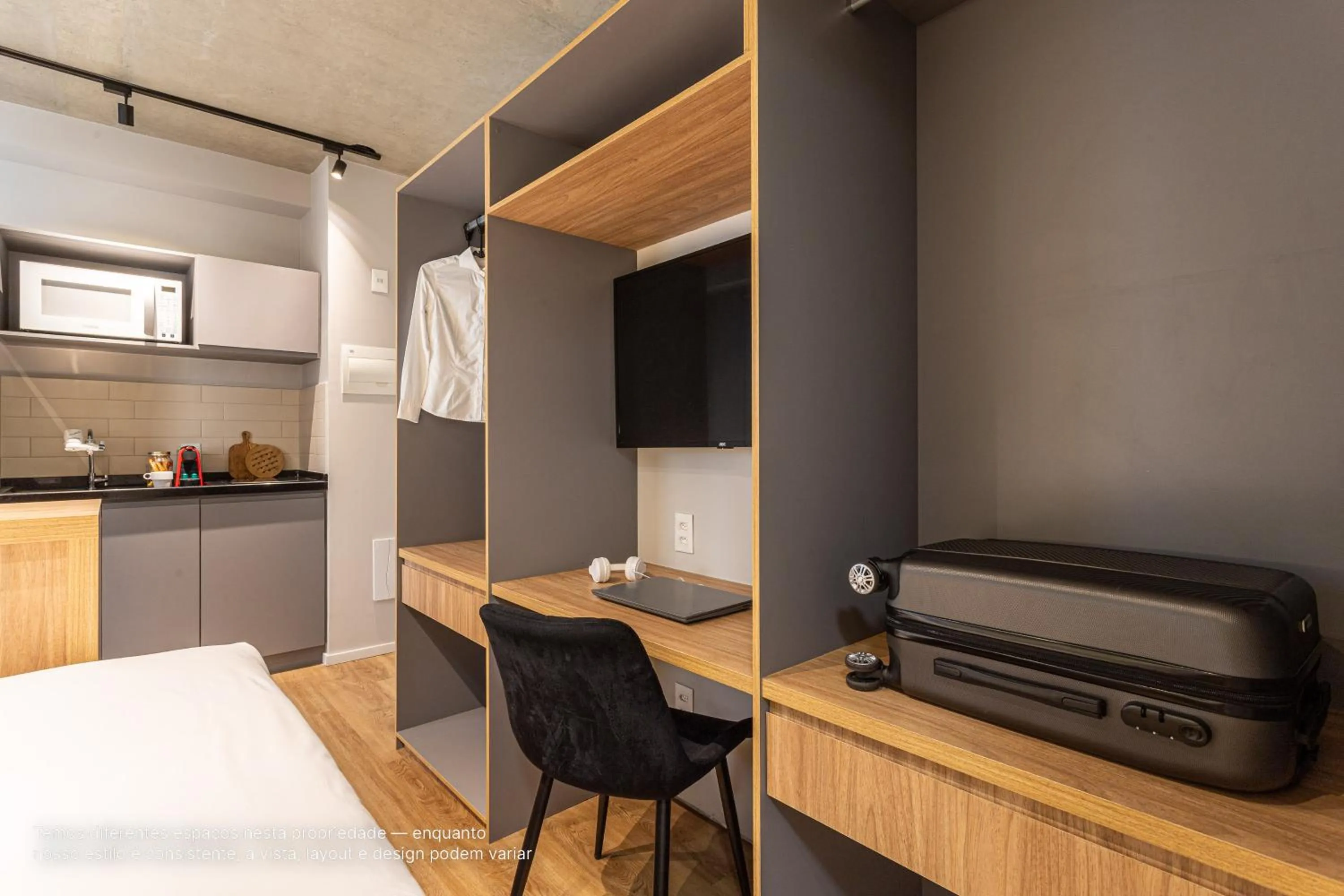 Photo of the whole room, Bed in Next Paulista by Viva - Apartamentos completos ao lado da Av Paulista e MASP