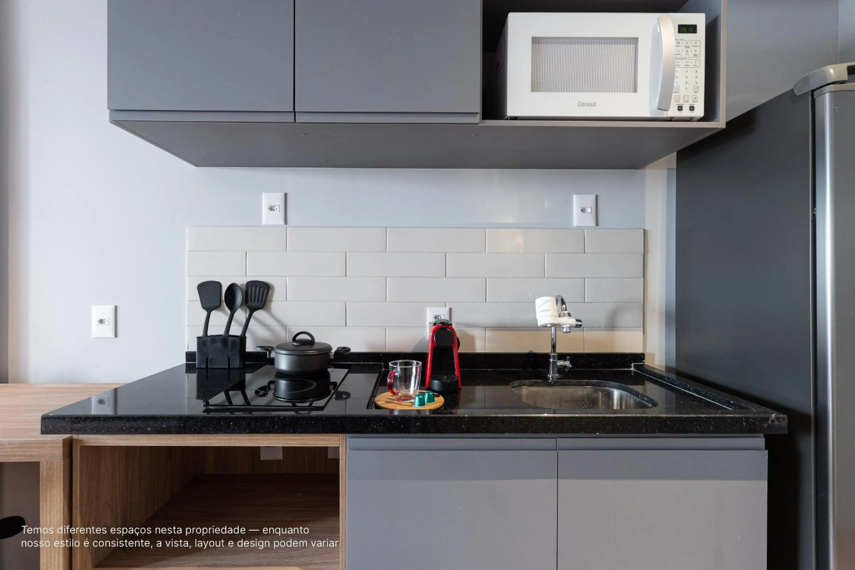Kitchen or kitchenette in Next Paulista by Viva - Apartamentos completos ao lado da Av Paulista e MASP