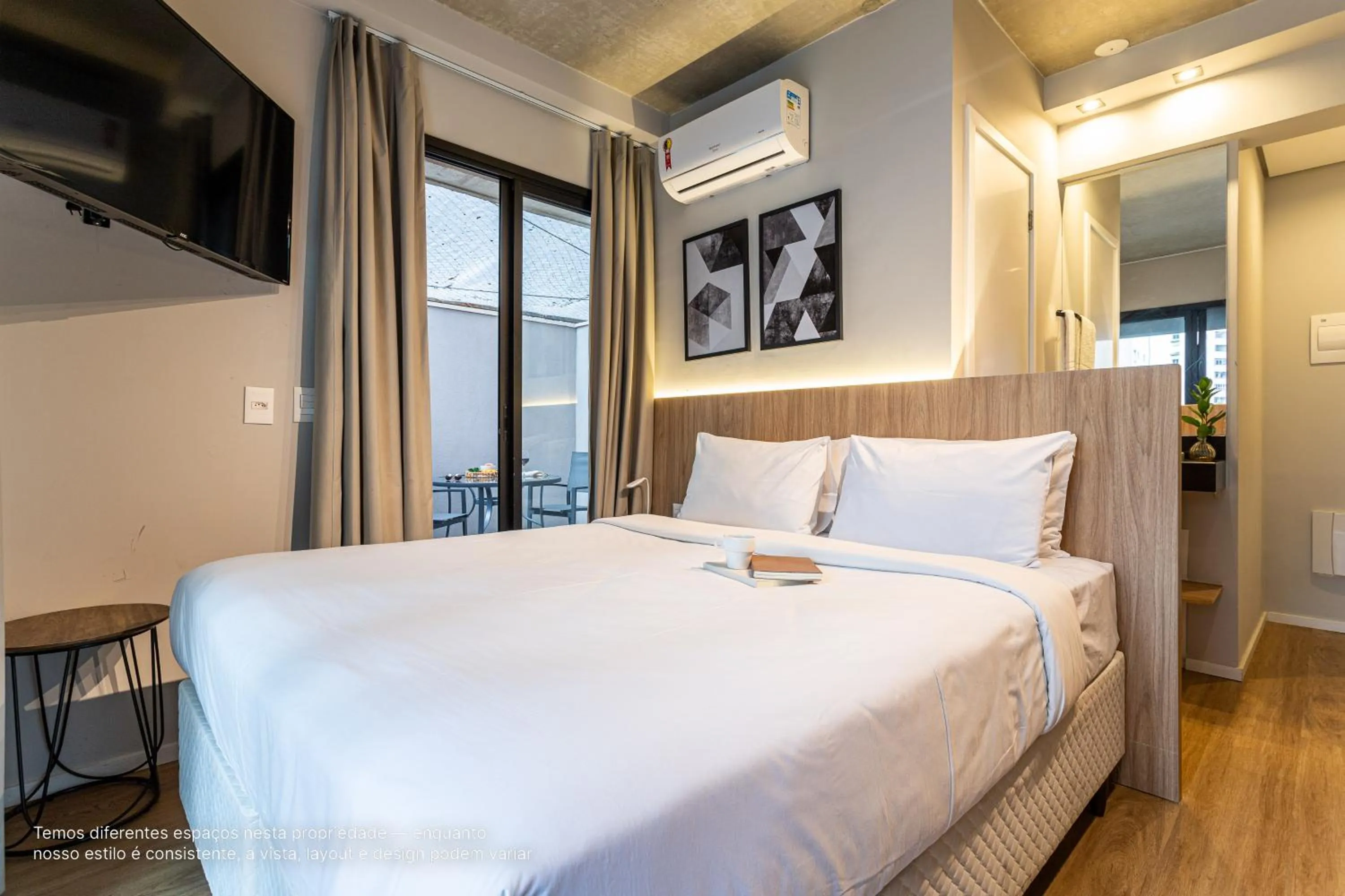 Photo of the whole room, Bed in Next Paulista by Viva - Apartamentos completos ao lado da Av Paulista e MASP