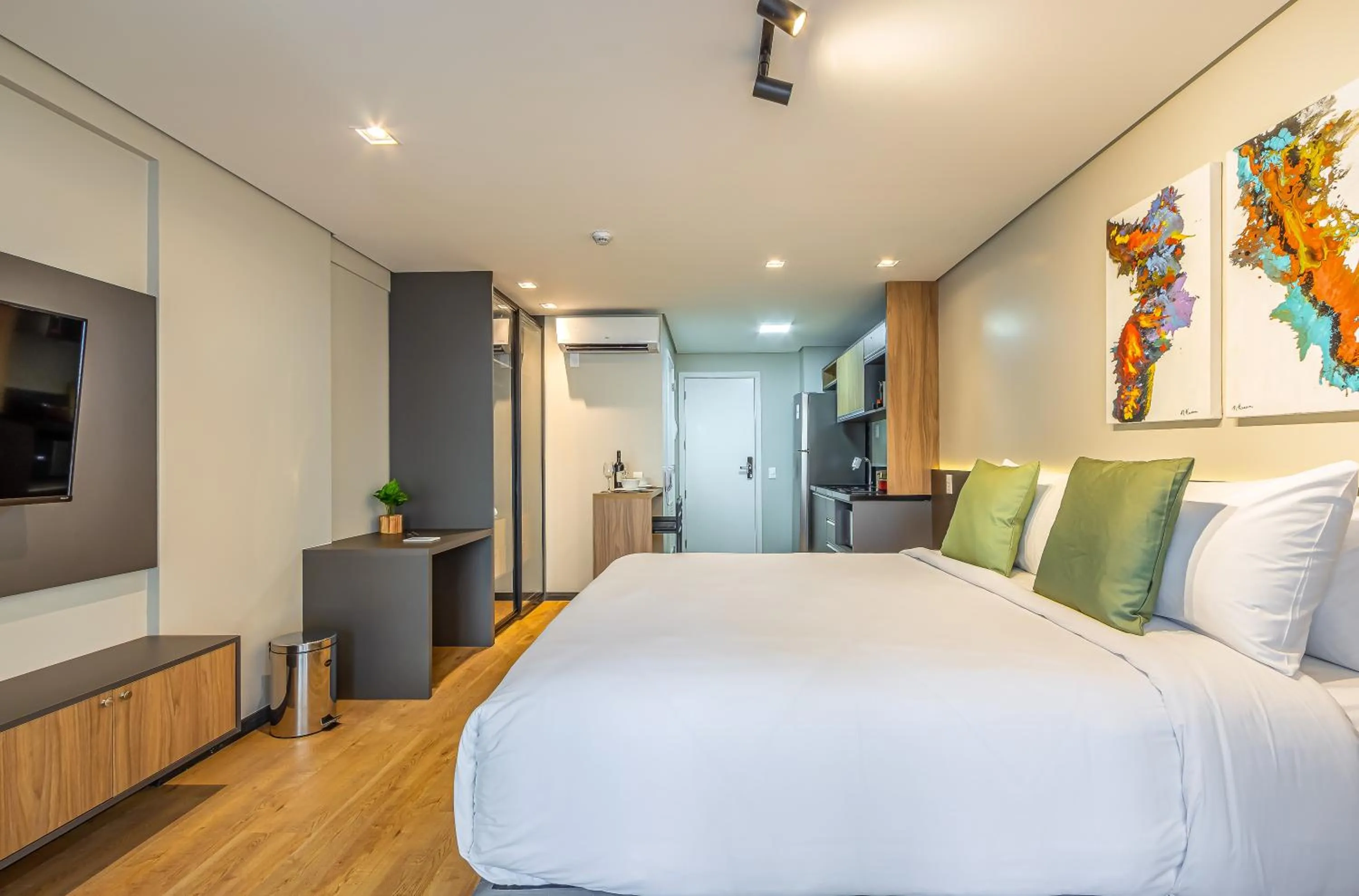 Photo of the whole room, Bed in Next Paulista by Viva - Apartamentos completos ao lado da Av Paulista e MASP