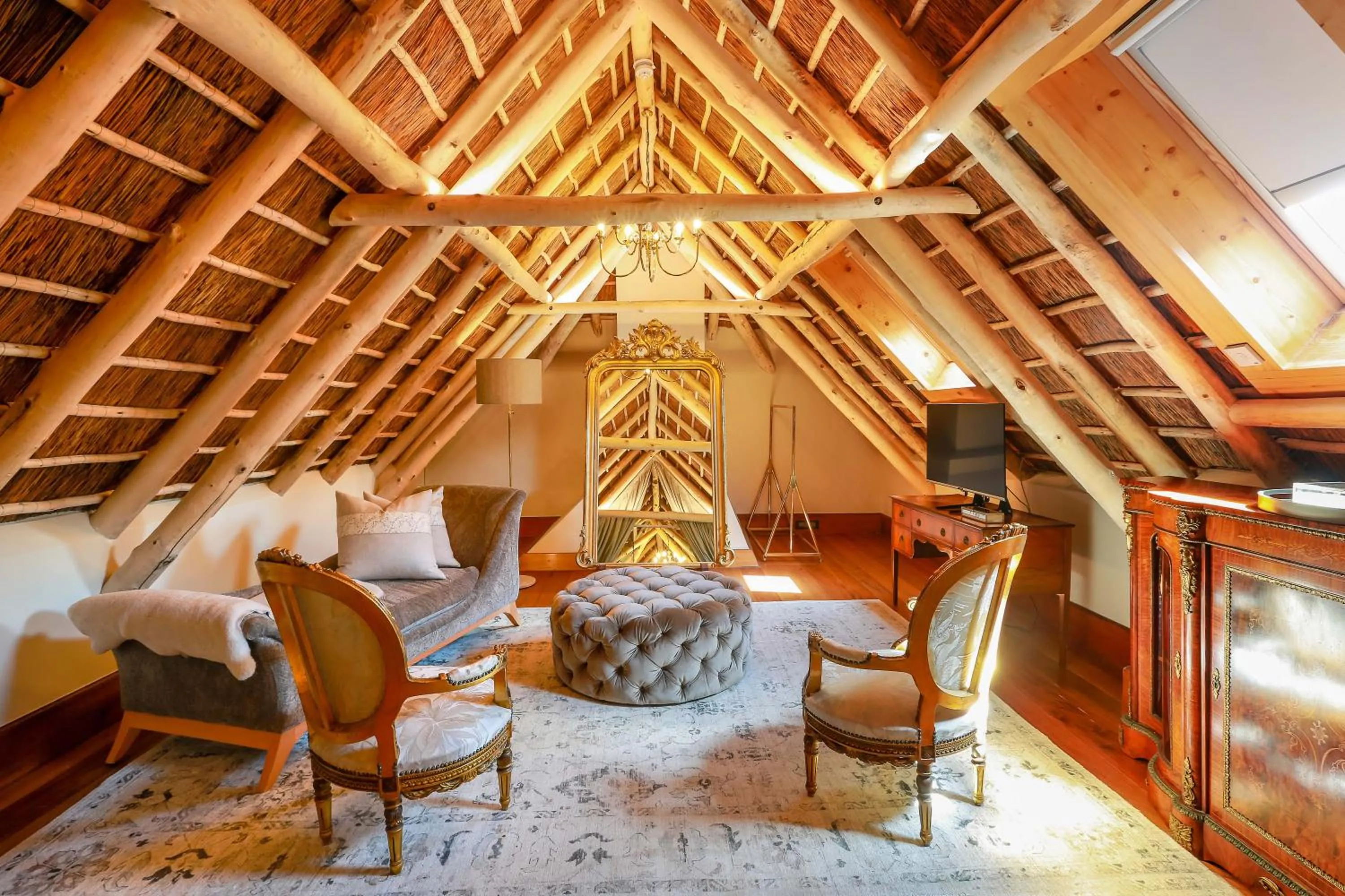 Seating area in The Hazendal Hotel and Homestead