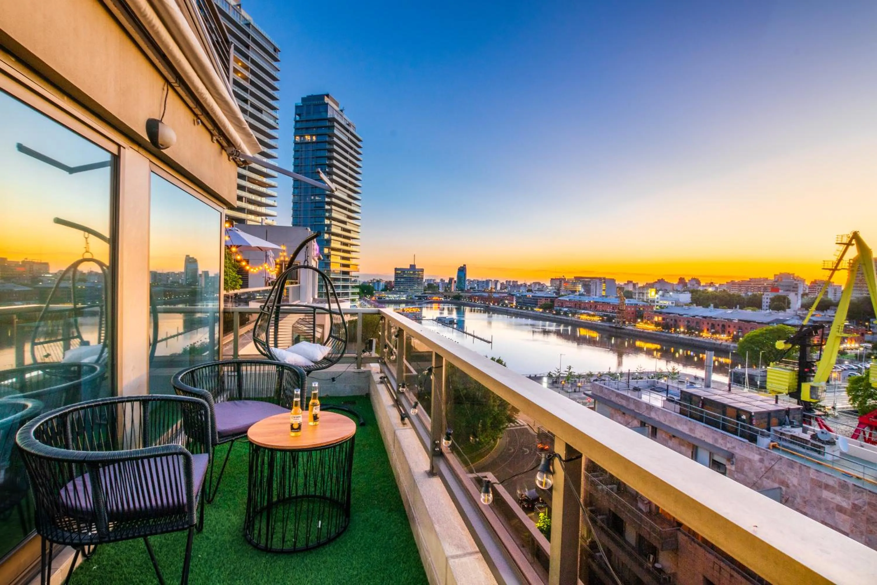 Balcony/Terrace in Luxury Apartments in Puerto Madero