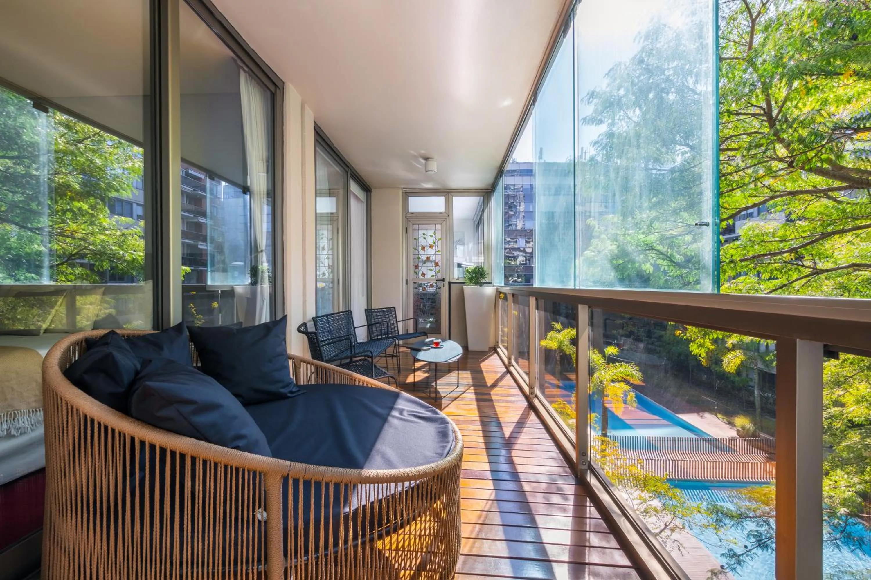 Balcony/Terrace in Luxury Apartments in Puerto Madero