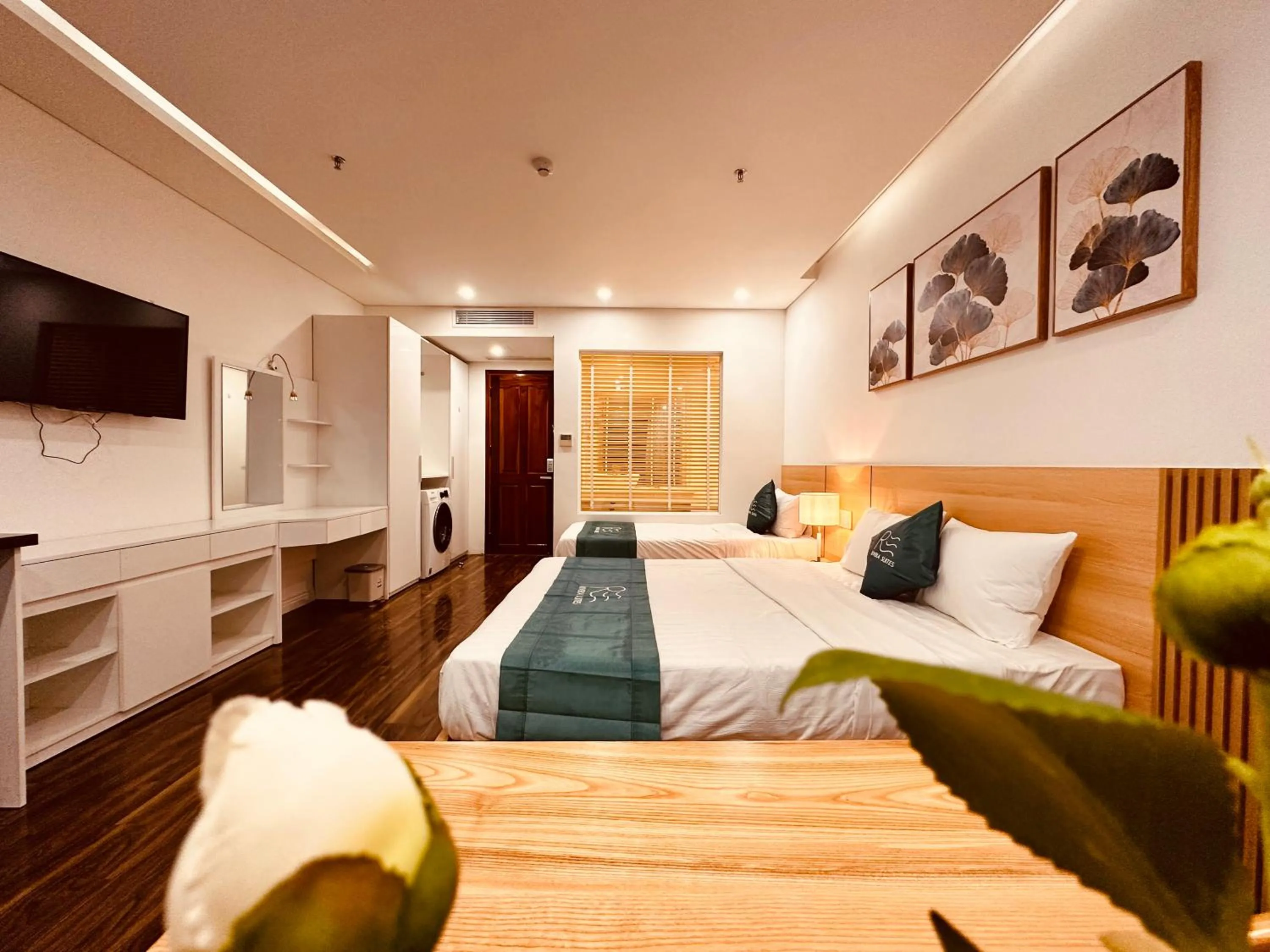 Bed in Rivera Suites