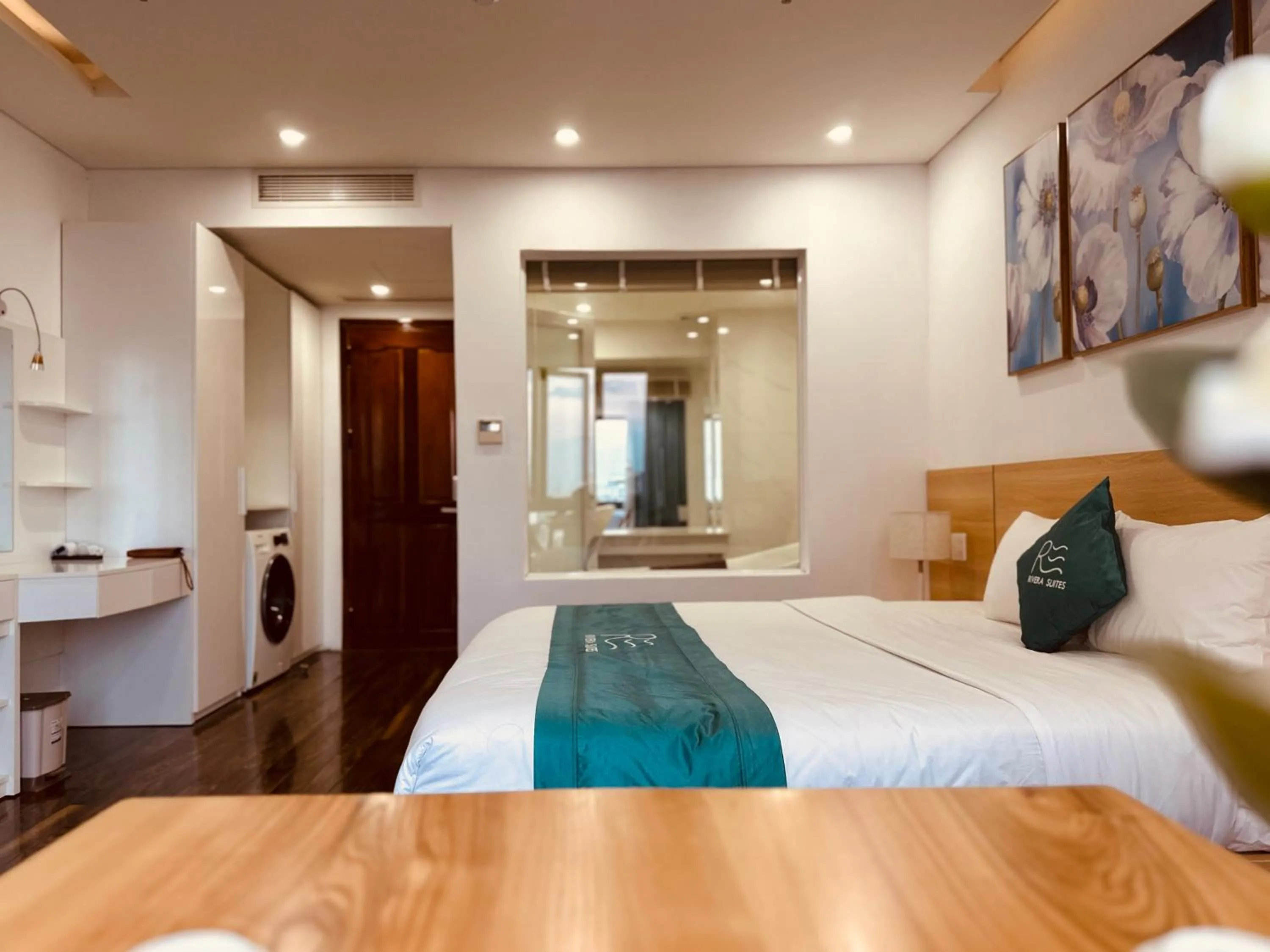 Bed in Rivera Suites