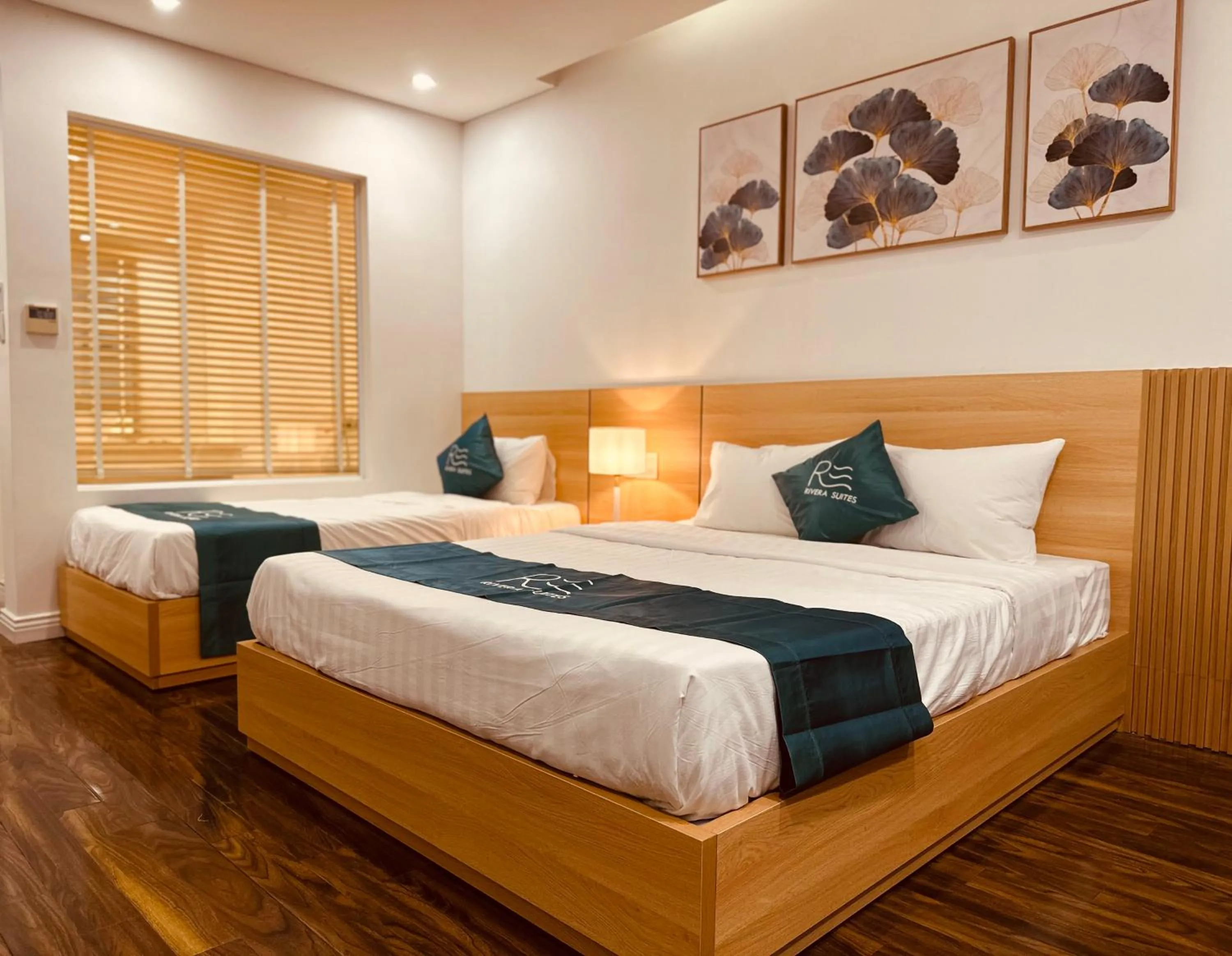 Bed in Rivera Suites