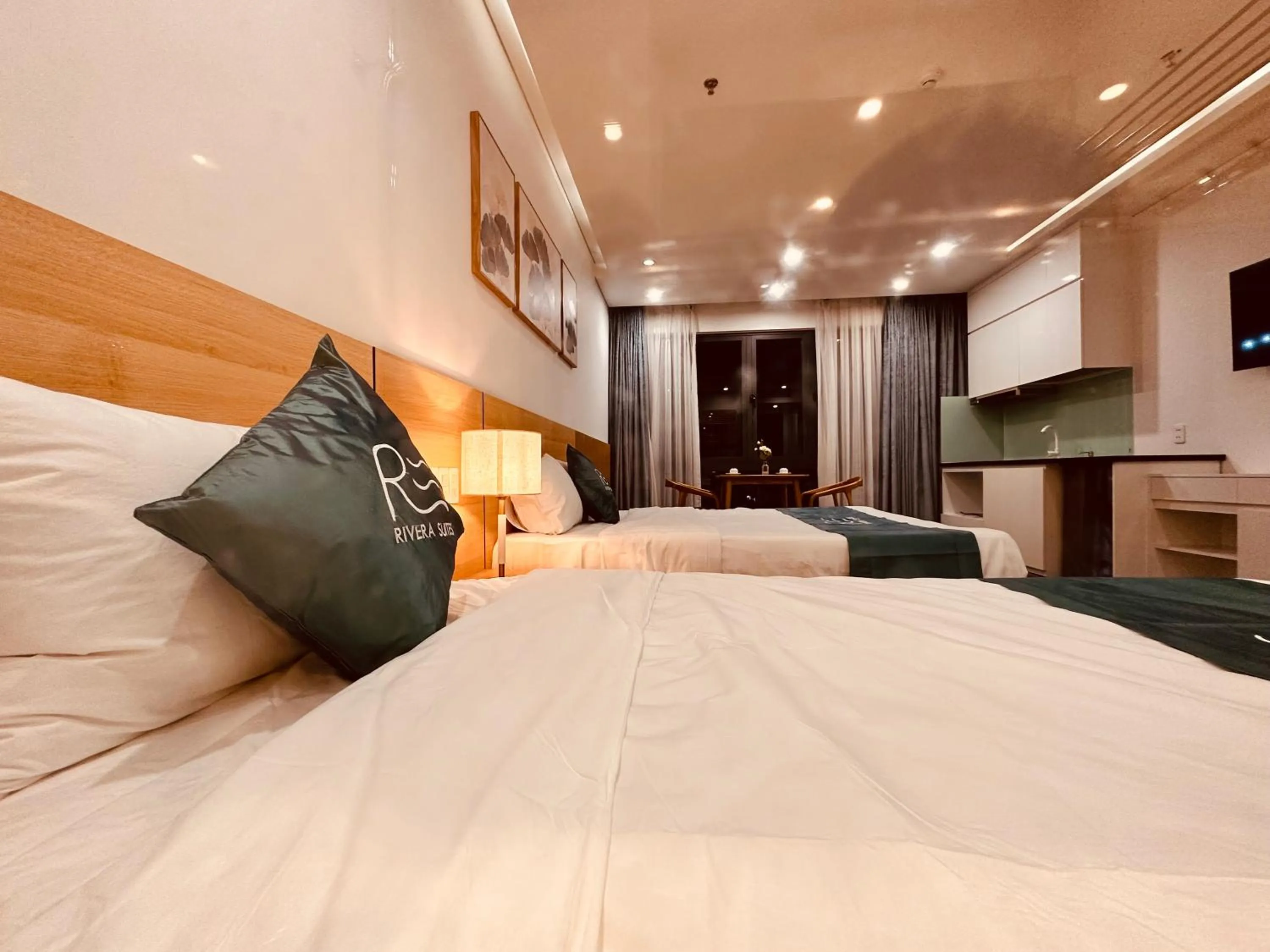 Bed in Rivera Suites