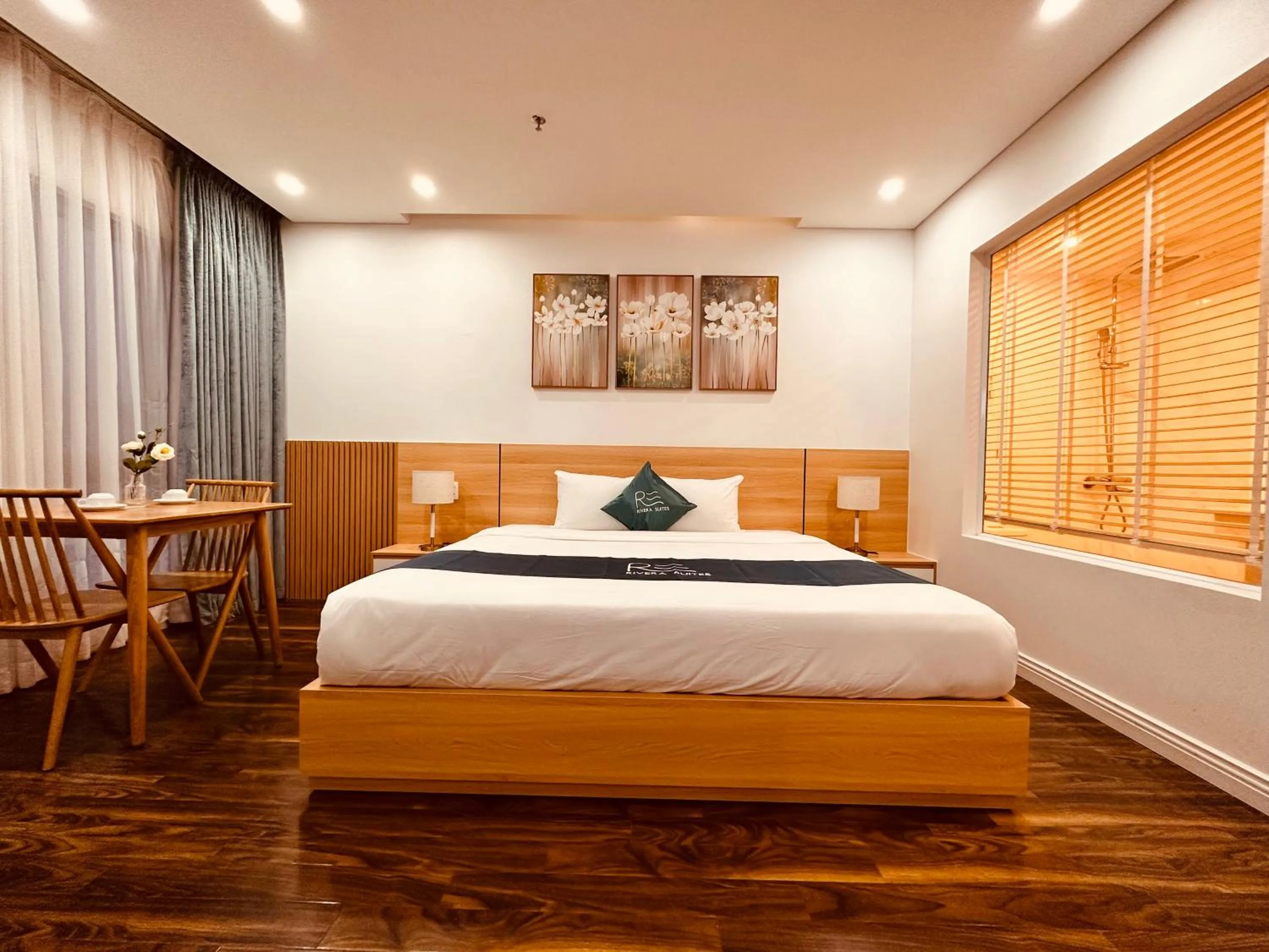 Bed in Rivera Suites