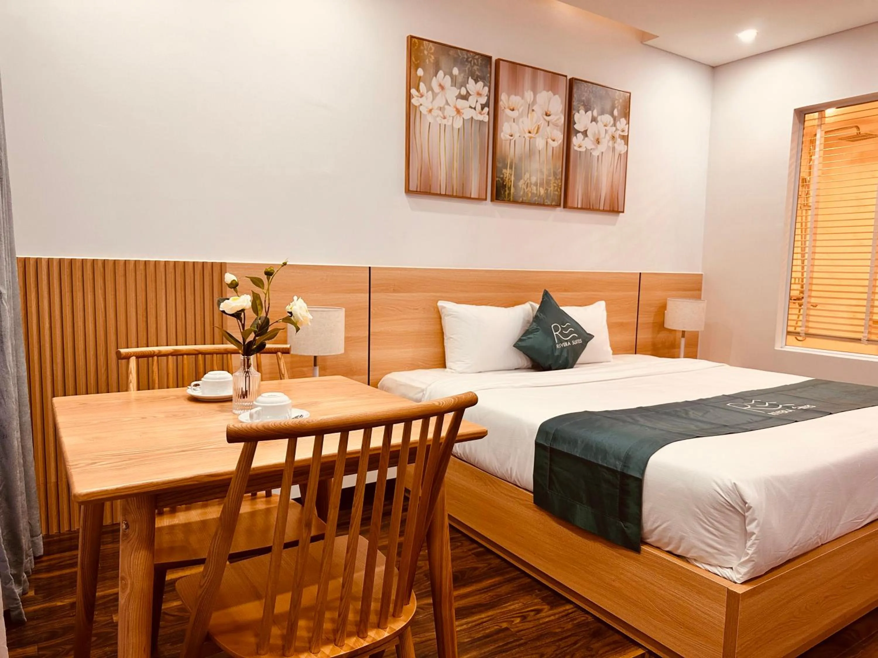 Bed in Rivera Suites