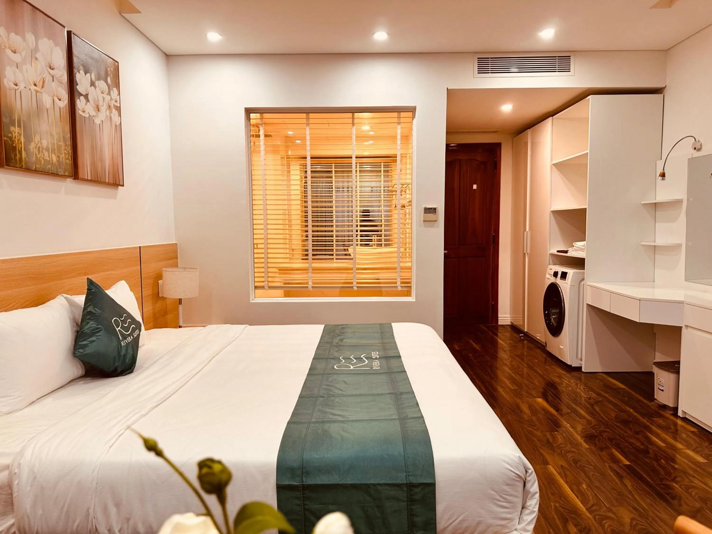 Bed in Rivera Suites