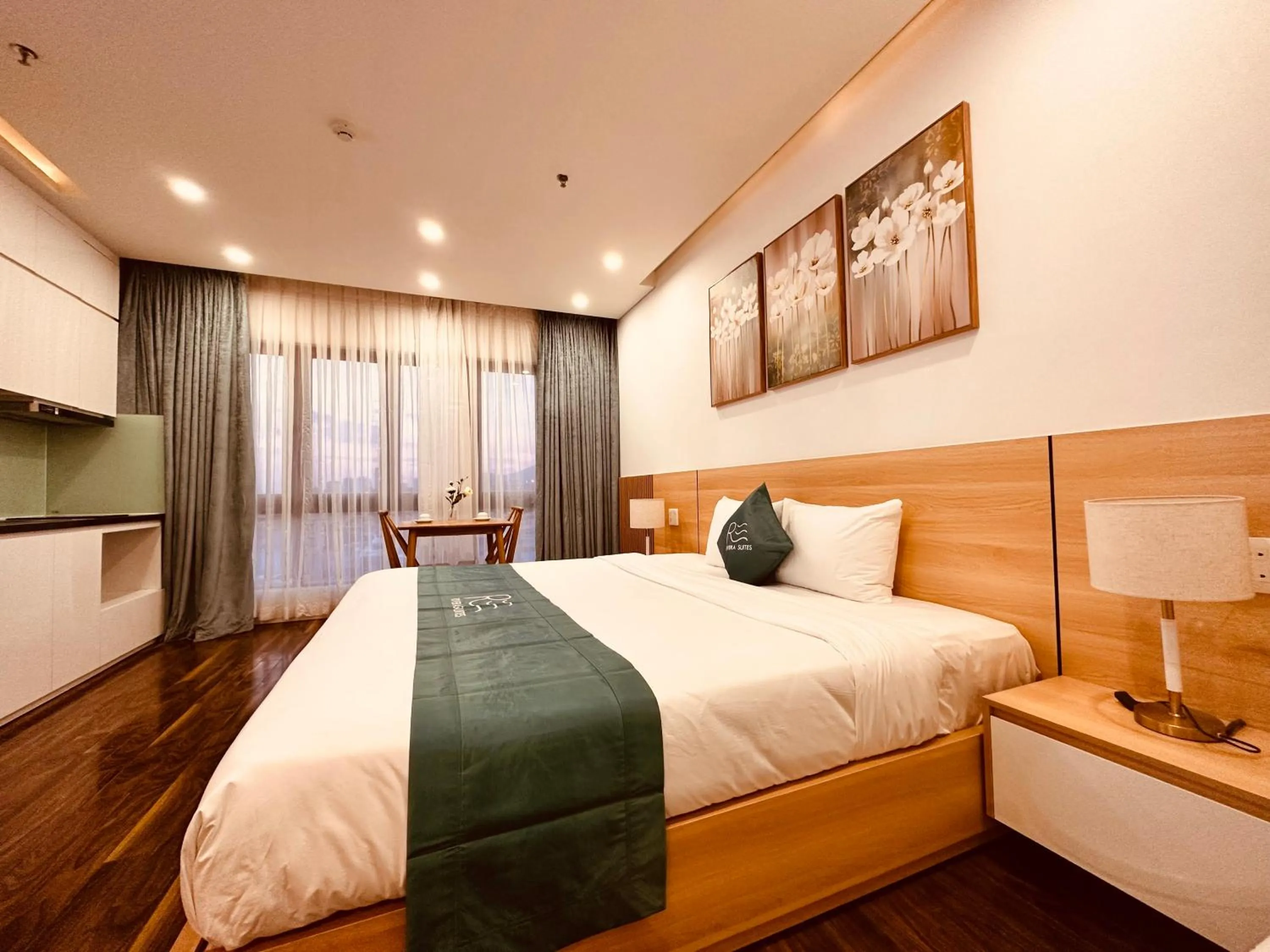 Bed in Rivera Suites