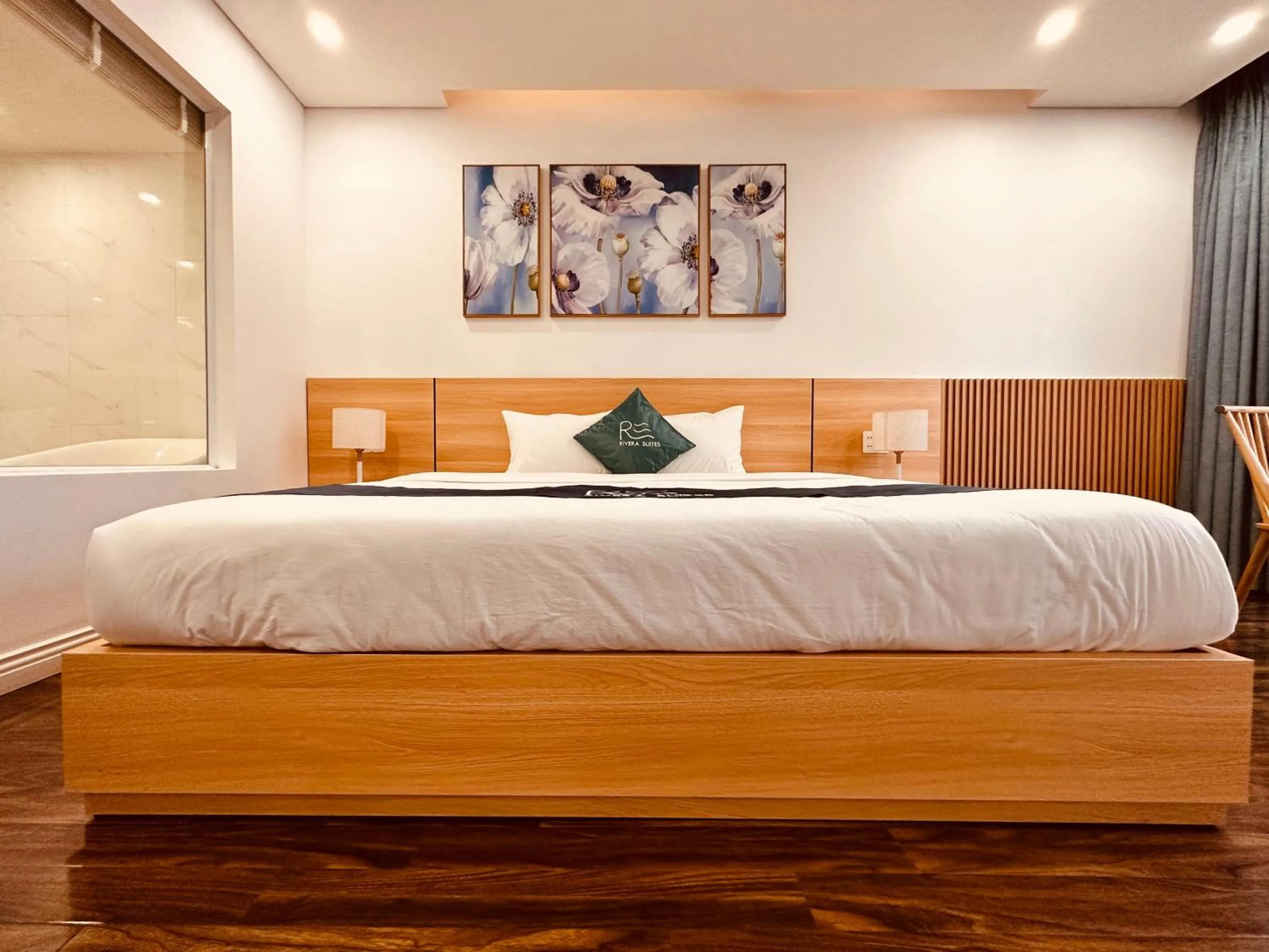 Bed in Rivera Suites