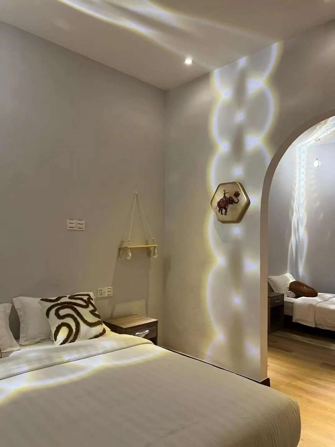 Bed in ocean village