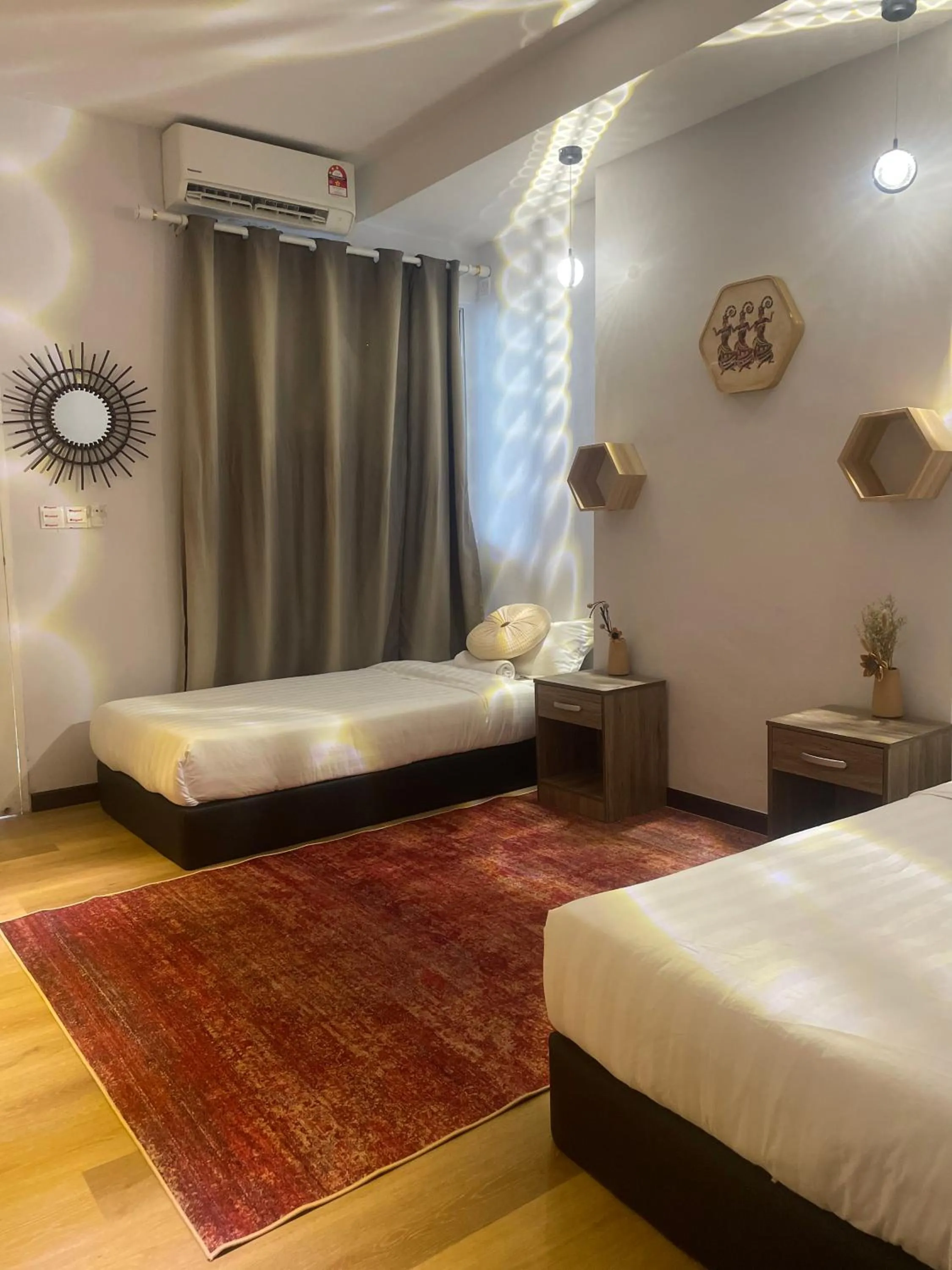 Bed in ocean village